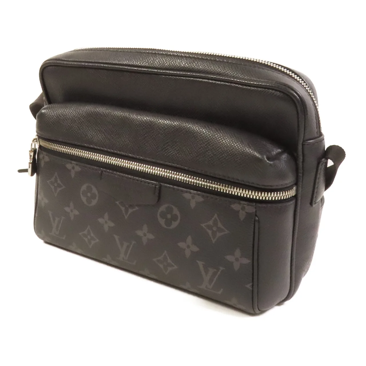 LOUIS VUITTON Outdoor Messenger M30233 Shoulder Bag Coated Canvas 黑色 / Black Coated Canvas Rank A - Thumbnail 3