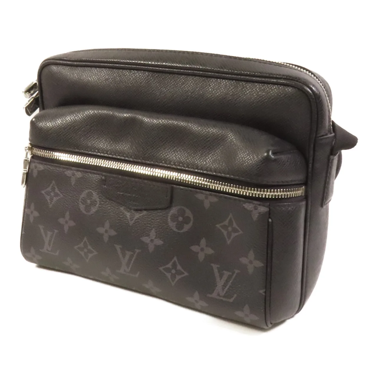 LOUIS VUITTON Outdoor Messenger M30233 Shoulder Bag Coated Canvas 黑色 / Black Coated Canvas Rank A - Thumbnail 3