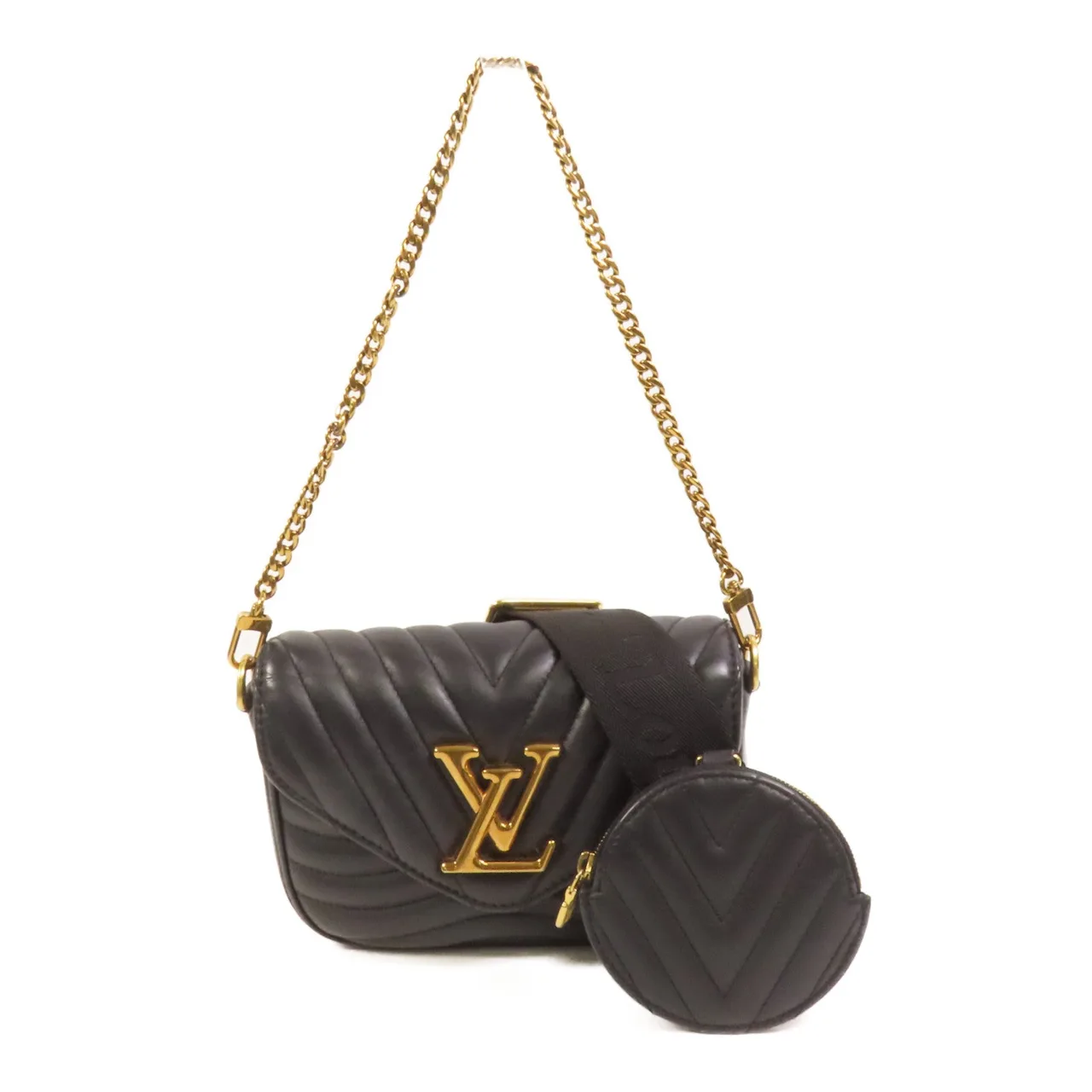 LOUIS VUITTON New Wave M56461 兩用包 牛皮 黑色 / Black