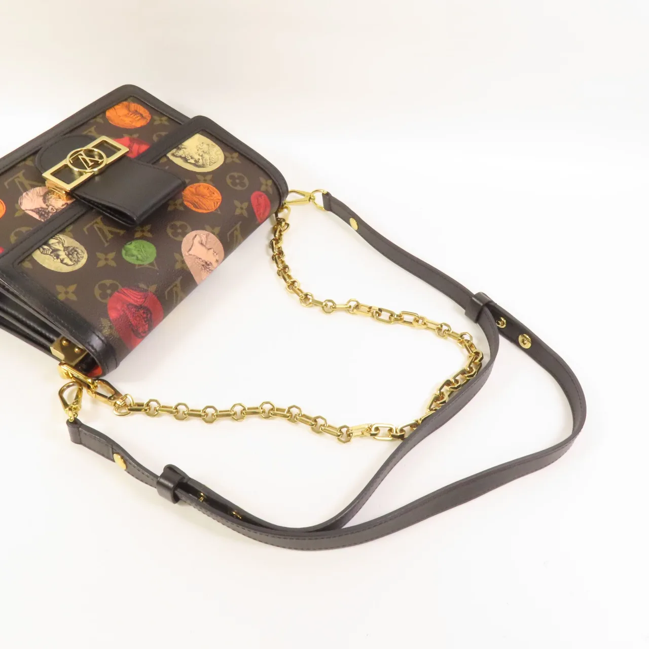 LOUIS VUITTON Dauphine M59246 2-Way Bag Coated Canvas 棕色 / Brown/Multicolor Coated Canvas Rank A - Thumbnail 5