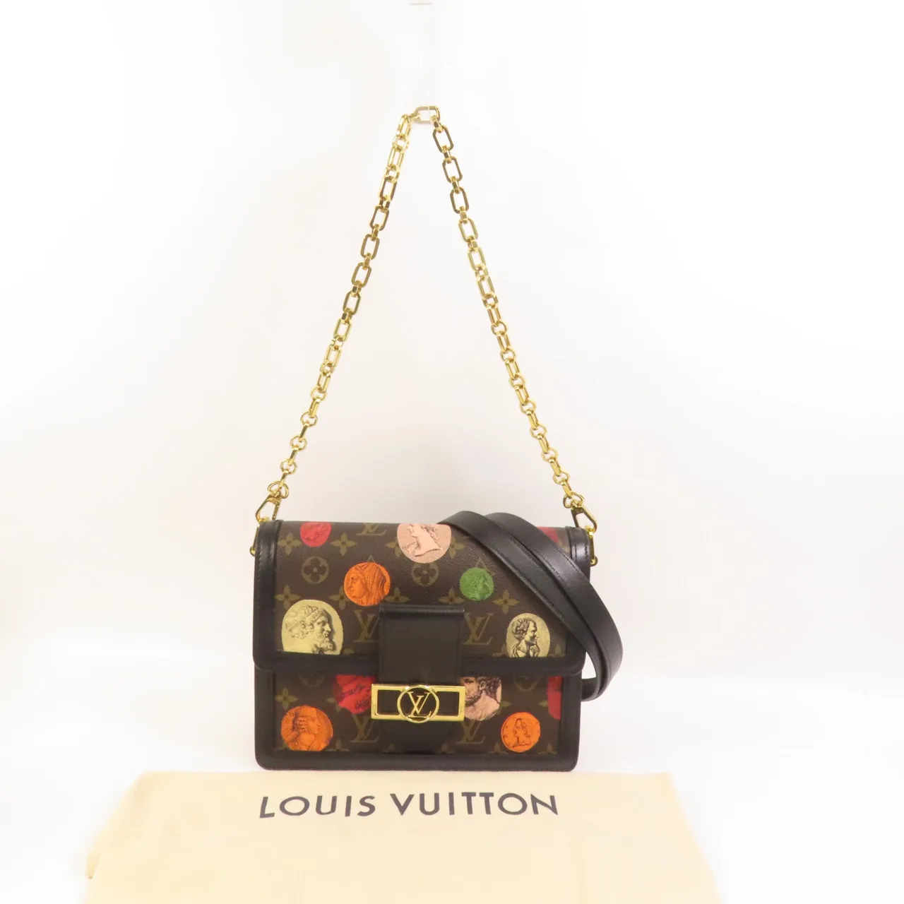 LOUIS VUITTON Dauphine M59246 2-Way Bag Coated Canvas 棕色 / Brown/Multicolor Coated Canvas Rank A - Thumbnail 10