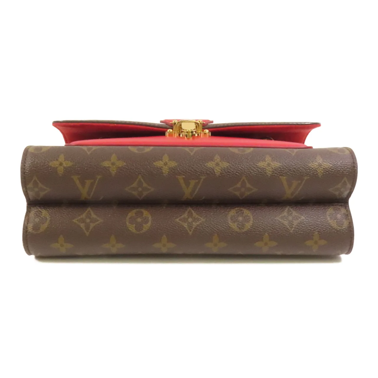LOUIS VUITTON Victoire M41731 Shoulder Bag Coated Canvas 棕色 / 紅色 / Brown/Red Coated Canvas Rank A - Thumbnail 4