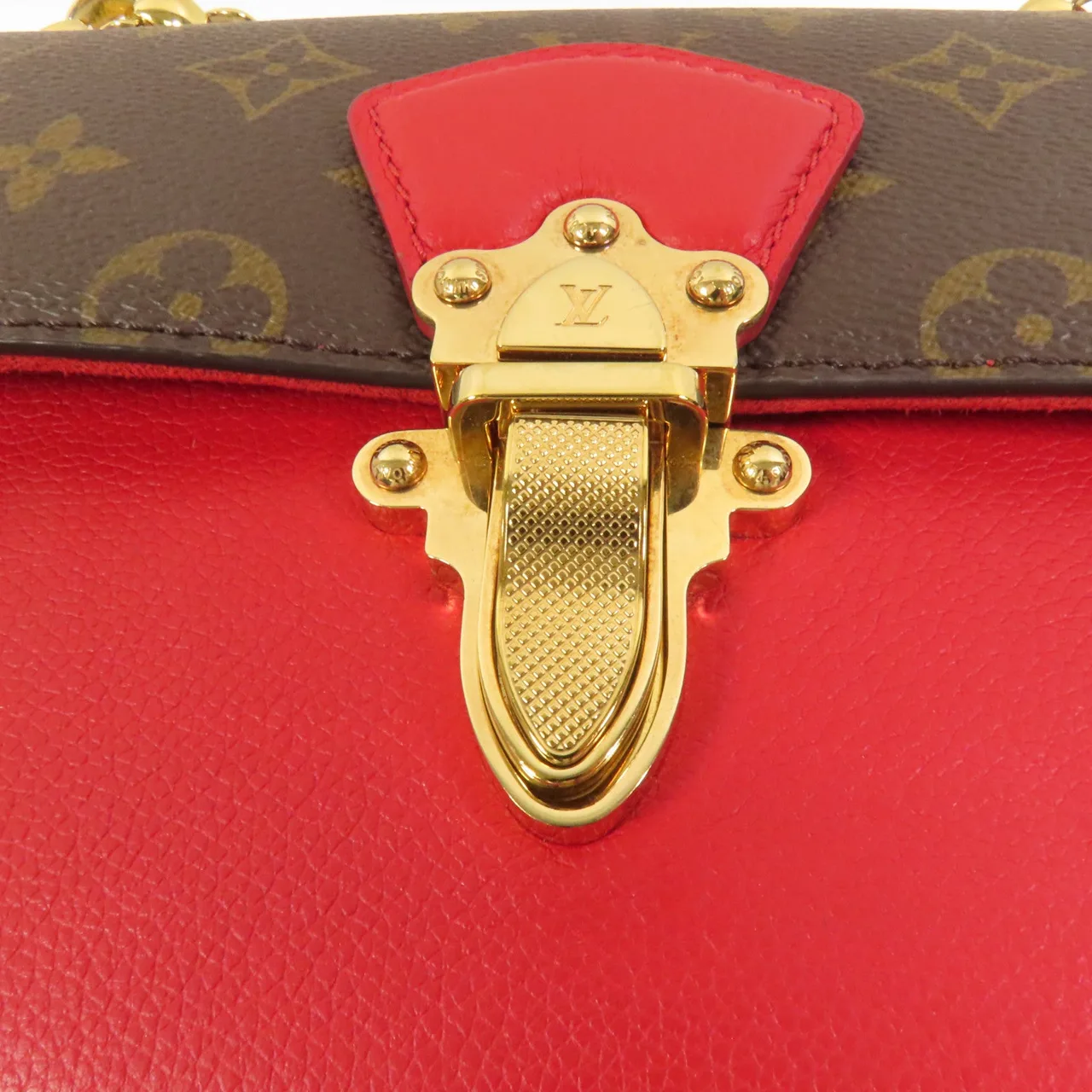 LOUIS VUITTON Victoire M41731 Shoulder Bag Coated Canvas 棕色 / 紅色 / Brown/Red Coated Canvas Rank A - Thumbnail 6