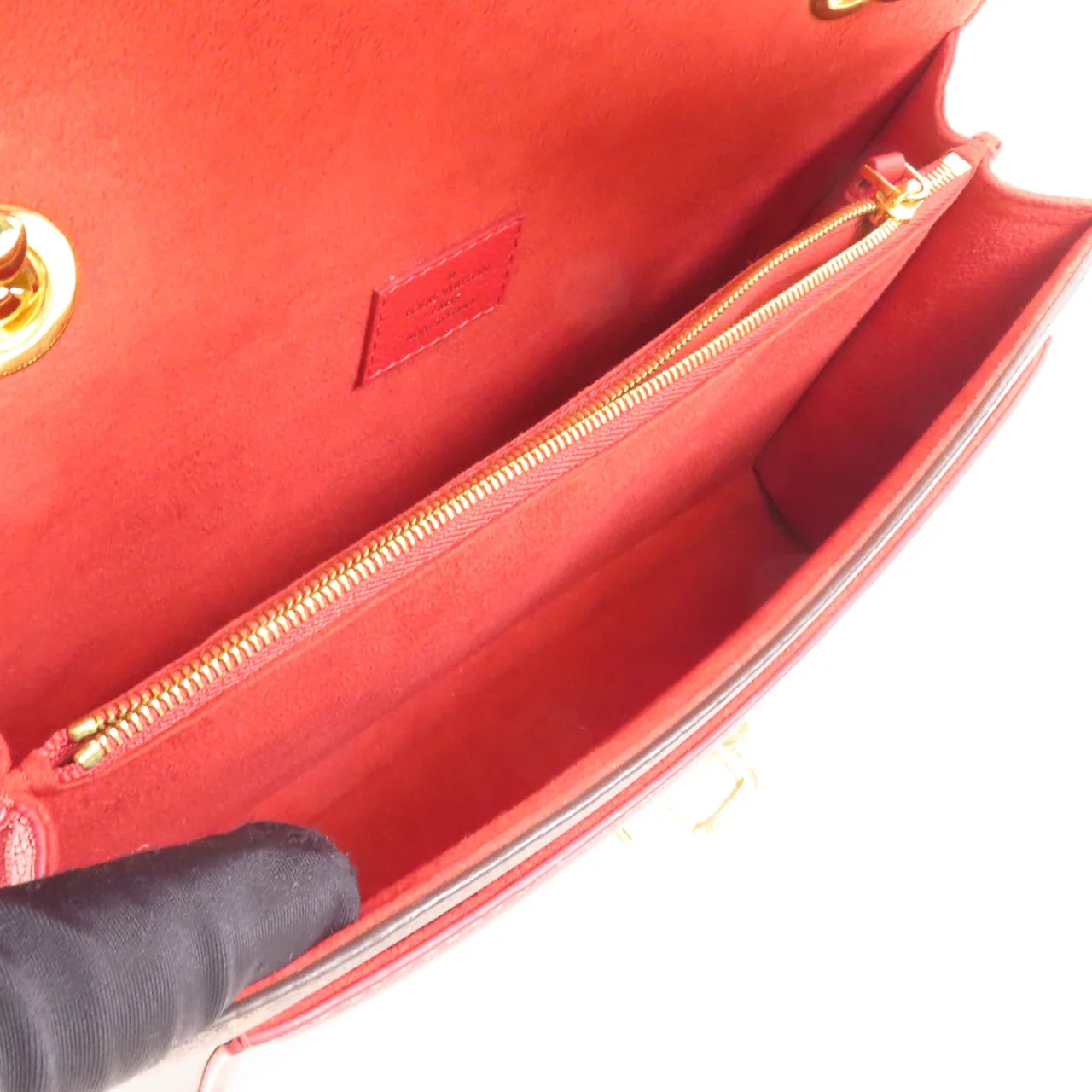 LOUIS VUITTON Victoire M41731 Shoulder Bag Coated Canvas 棕色 / 紅色 / Brown/Red Coated Canvas Rank A - Thumbnail 9