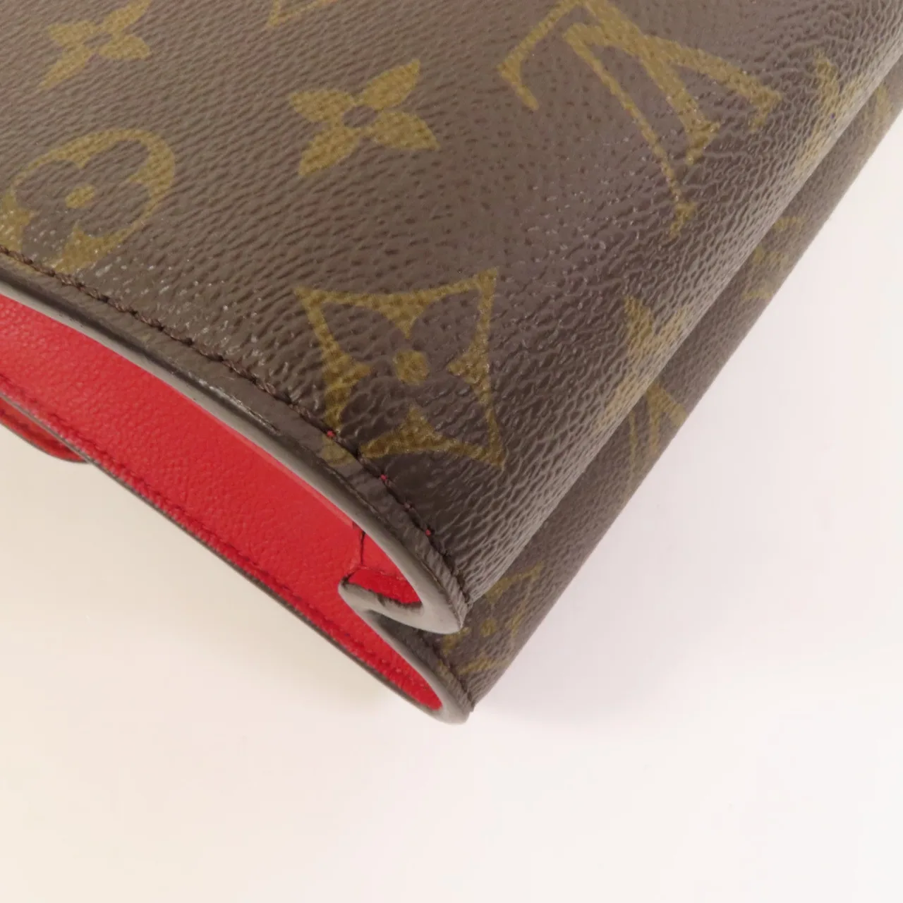 LOUIS VUITTON Victoire M41731 Shoulder Bag Coated Canvas 棕色 / 紅色 / Brown/Red Coated Canvas Rank A - Thumbnail 11