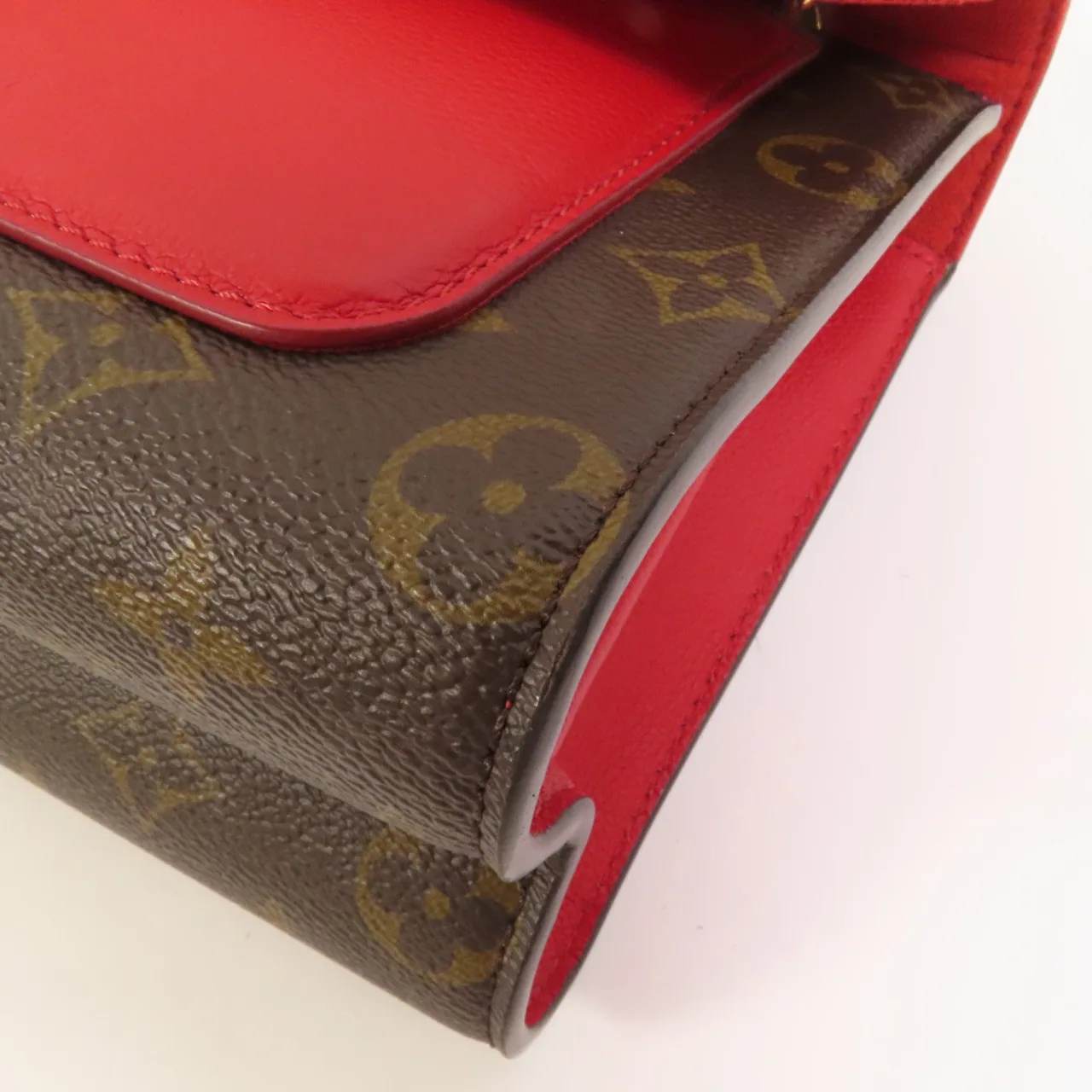 LOUIS VUITTON Victoire M41731 Shoulder Bag Coated Canvas 棕色 / 紅色 / Brown/Red Coated Canvas Rank A - Thumbnail 12