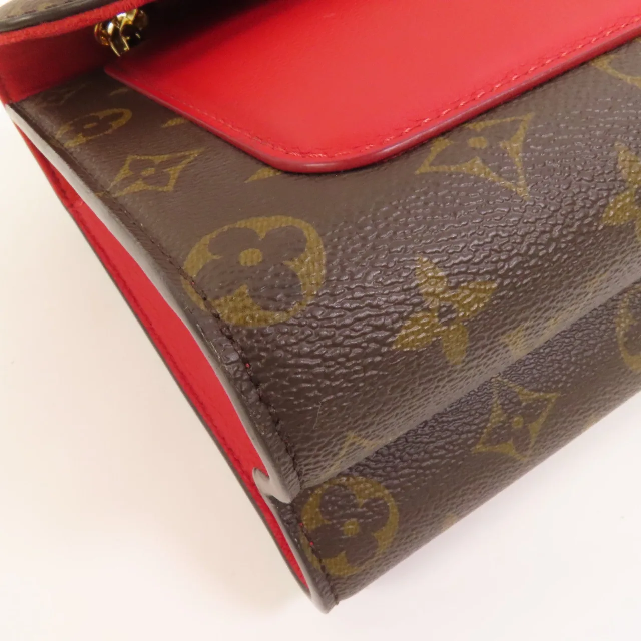 LOUIS VUITTON Victoire M41731 Shoulder Bag Coated Canvas 棕色 / 紅色 / Brown/Red Coated Canvas Rank A - Thumbnail 13