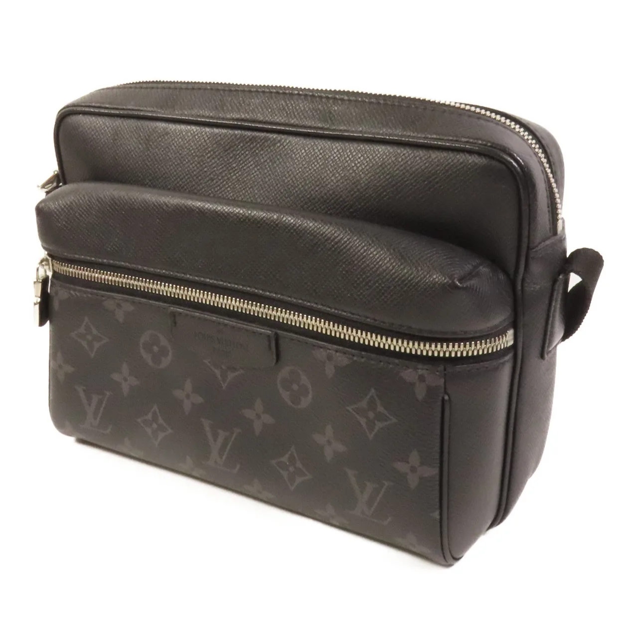 LOUIS VUITTON M40511 Shoulder Bag Coated Canvas 黑色 / Black/Grey Coated Canvas Rank A - Thumbnail 3