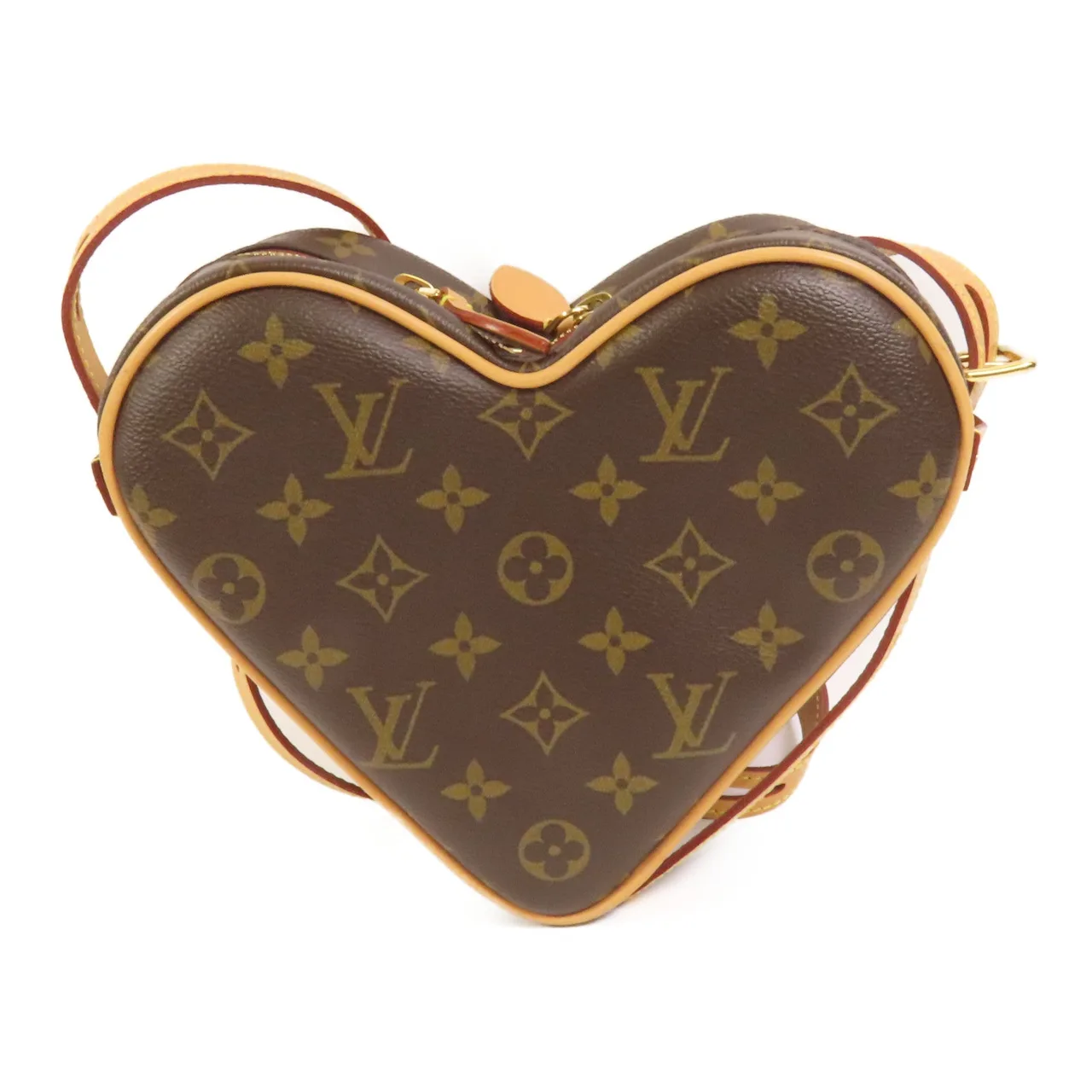 LOUIS VUITTON Game On Coeur M57456 Shoulder Bag Coated Canvas 棕色 / Brown Coated Canvas Rank A - Thumbnail 2