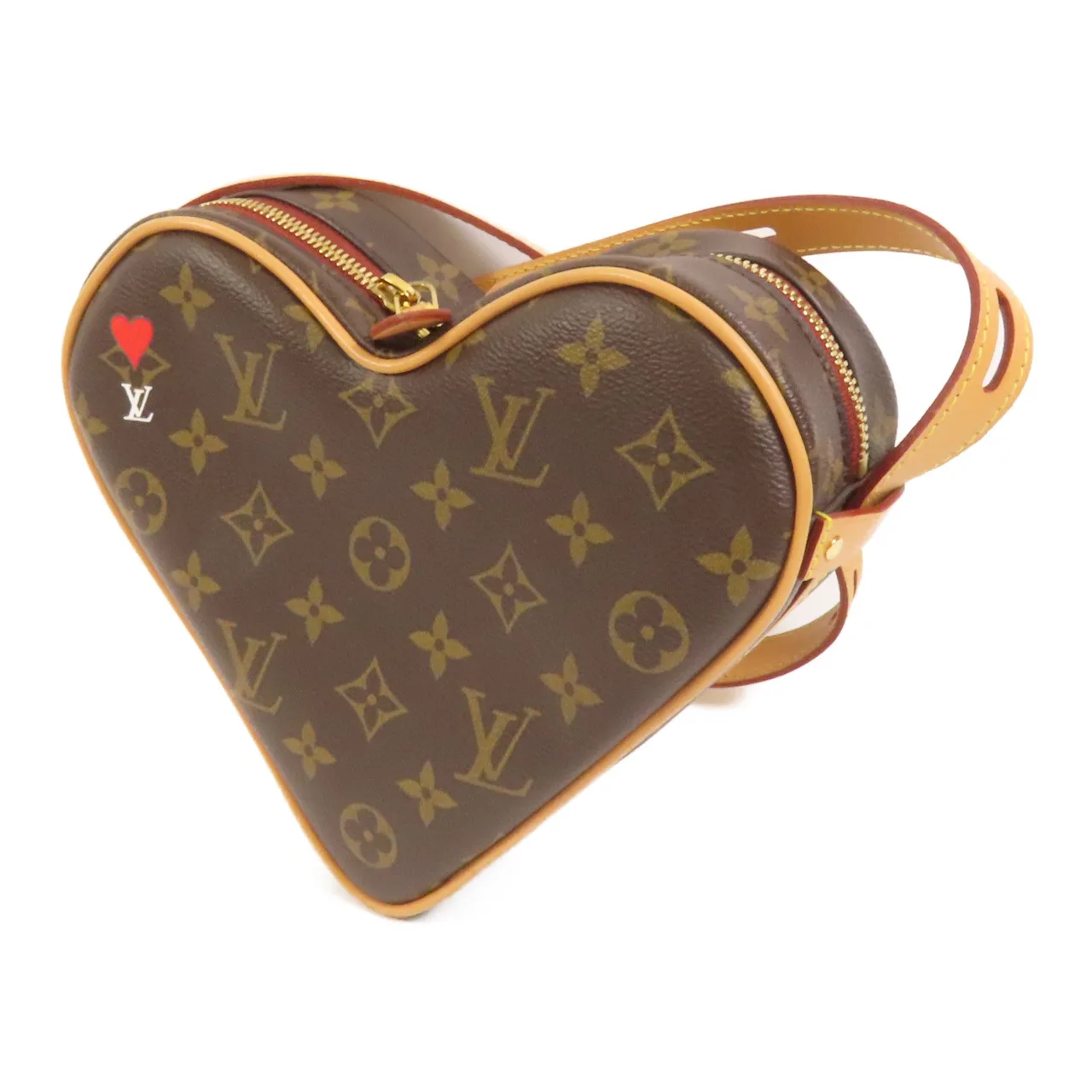 LOUIS VUITTON Game On Coeur M57456 Shoulder Bag Coated Canvas 棕色 / Brown Coated Canvas Rank A - Thumbnail 3