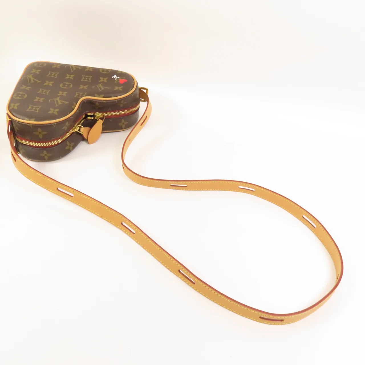 LOUIS VUITTON Game On Coeur M57456 Shoulder Bag Coated Canvas 棕色 / Brown Coated Canvas Rank A - Thumbnail 5