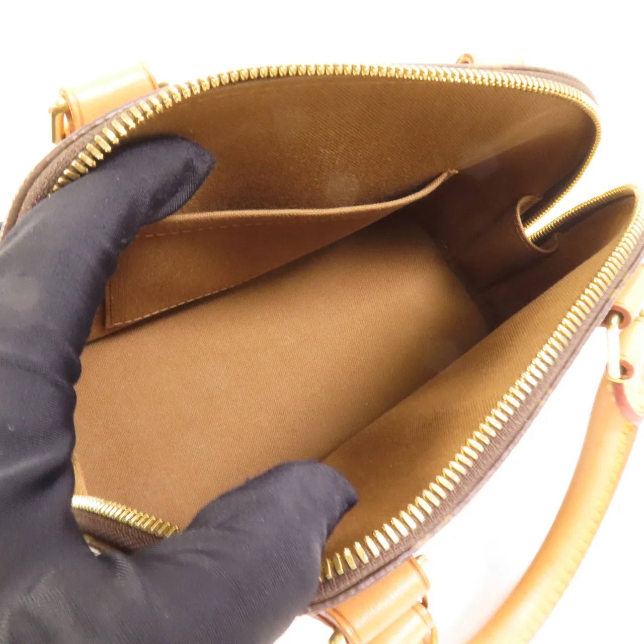 LOUIS VUITTON Alma M53152 2-Way Bag Coated Canvas 棕色 / Brown Coated Canvas Rank B - Thumbnail 5