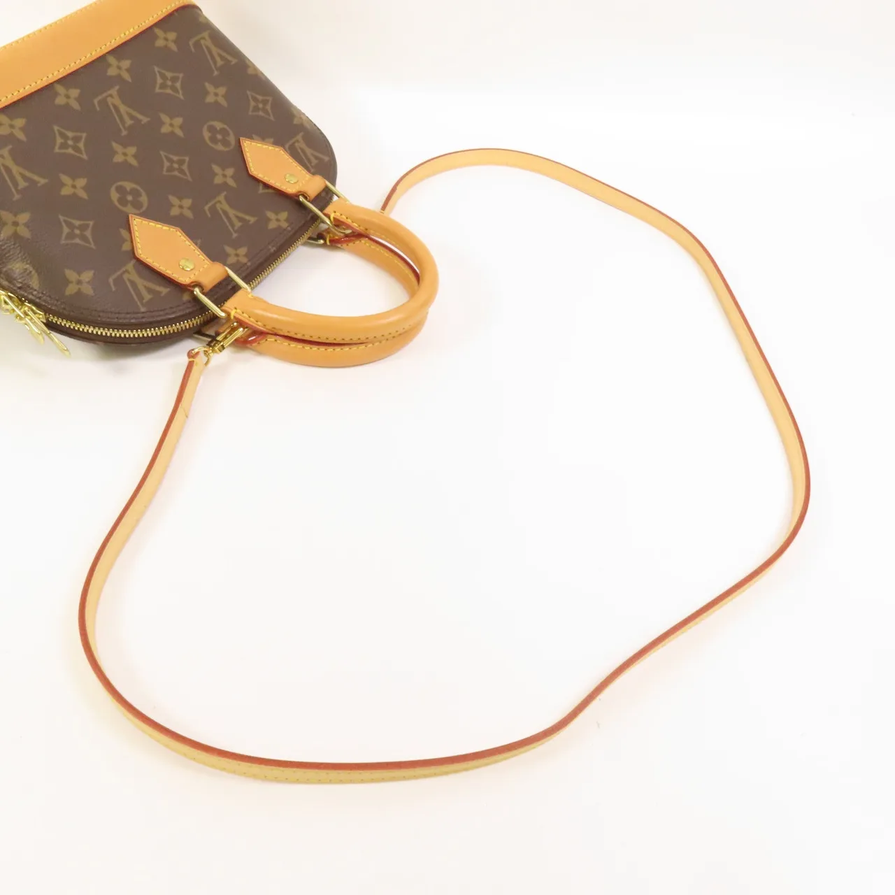 LOUIS VUITTON Alma M53152 2-Way Bag Coated Canvas 棕色 / Brown Coated Canvas Rank B - Thumbnail 6
