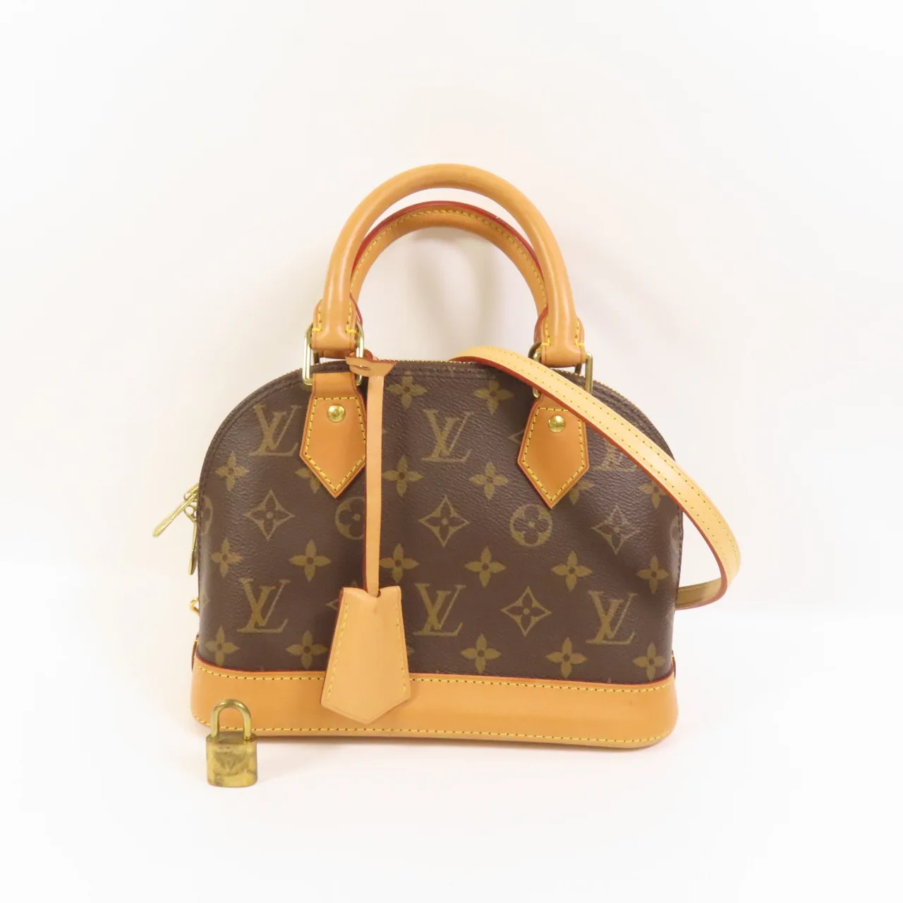 LOUIS VUITTON Alma M53152 2-Way Bag Coated Canvas 棕色 / Brown Coated Canvas Rank B - Thumbnail 11