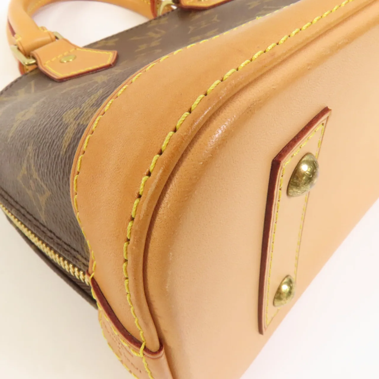 LOUIS VUITTON Alma M53152 2-Way Bag Coated Canvas 棕色 / Brown Coated Canvas Rank B - Thumbnail 12