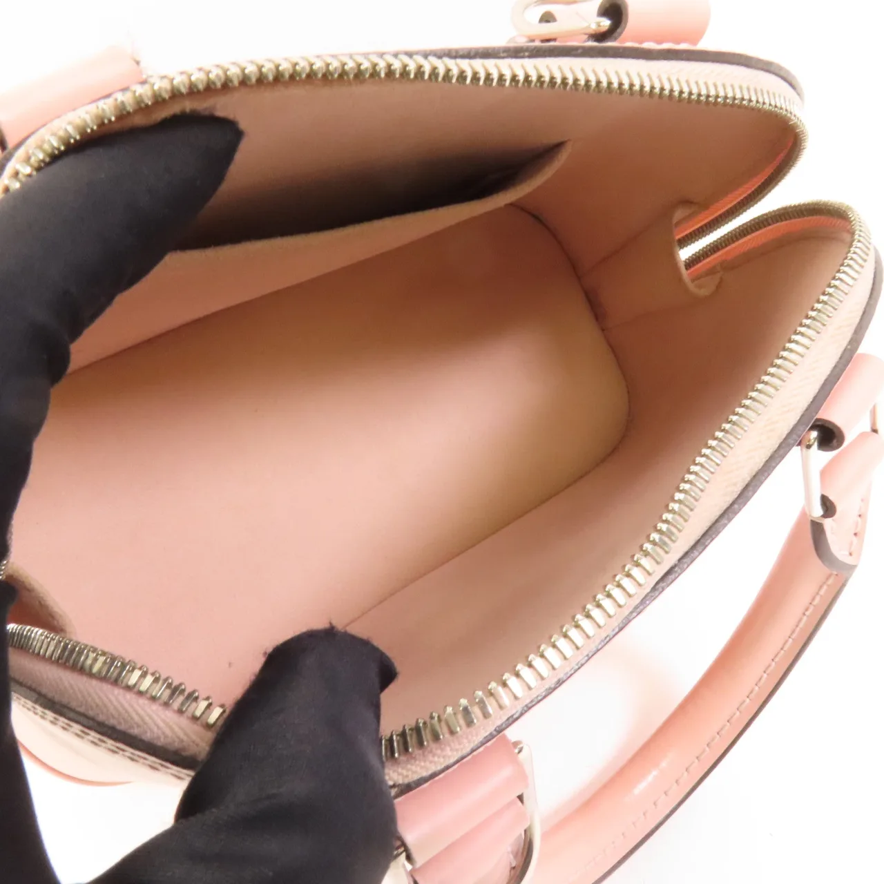 LOUIS VUITTON Alma M41327 兩用包 牛皮 粉色 / Pink 牛皮 中古品B - 縮圖 11