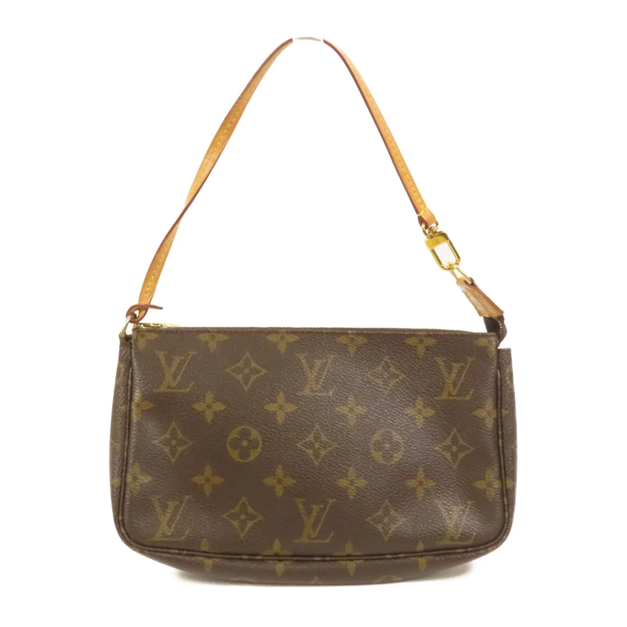 LOUIS VUITTON Pochette Accessoires M51980 化妝箱包 塗層帆布 棕色 / Brown 塗層帆布 中古品B - 縮圖 2