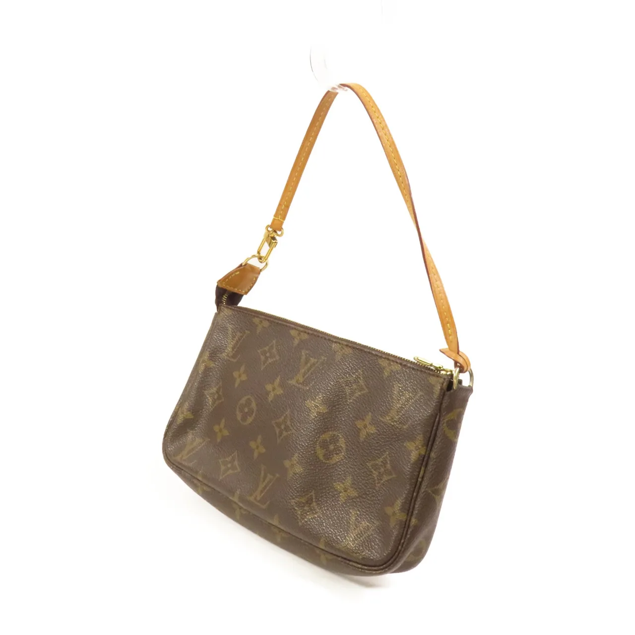 LOUIS VUITTON Pochette Accessoires M51980 化妝箱包 塗層帆布 棕色 / Brown 塗層帆布 中古品B - 縮圖 3