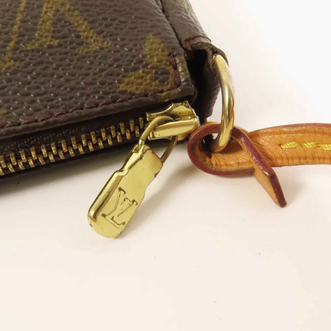 LOUIS VUITTON Pochette Accessoires M51980 化妝箱包 塗層帆布 棕色 / Brown 塗層帆布 中古品B - 縮圖 6