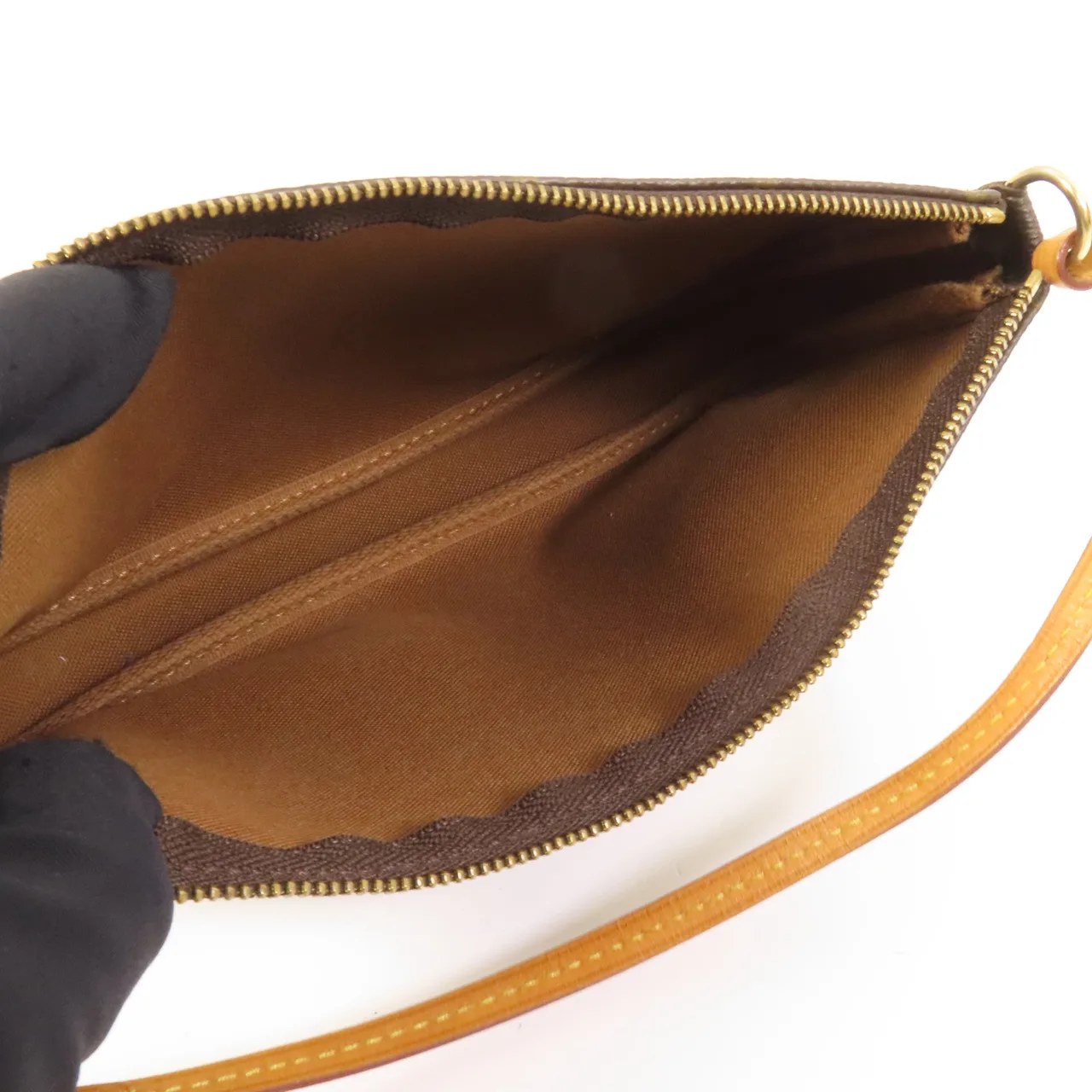 LOUIS VUITTON Pochette Accessoires M51980 化妝箱包 塗層帆布 棕色 / Brown 塗層帆布 中古品B - 縮圖 8