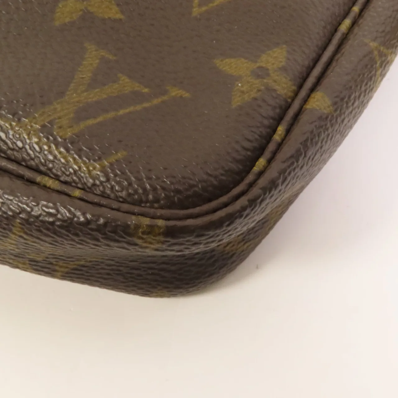 LOUIS VUITTON Pochette Accessoires M51980 化妝箱包 塗層帆布 棕色 / Brown 塗層帆布 中古品B - 縮圖 10