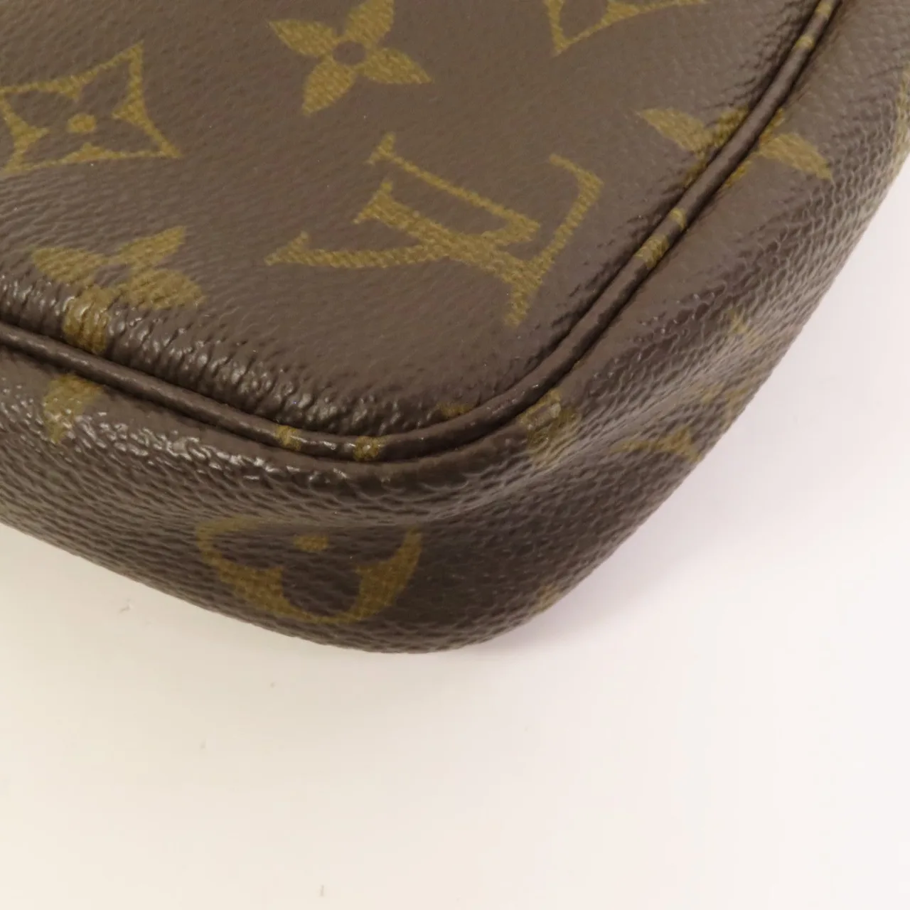 LOUIS VUITTON Pochette Accessoires M51980 化妝箱包 塗層帆布 棕色 / Brown 塗層帆布 中古品B - 縮圖 11