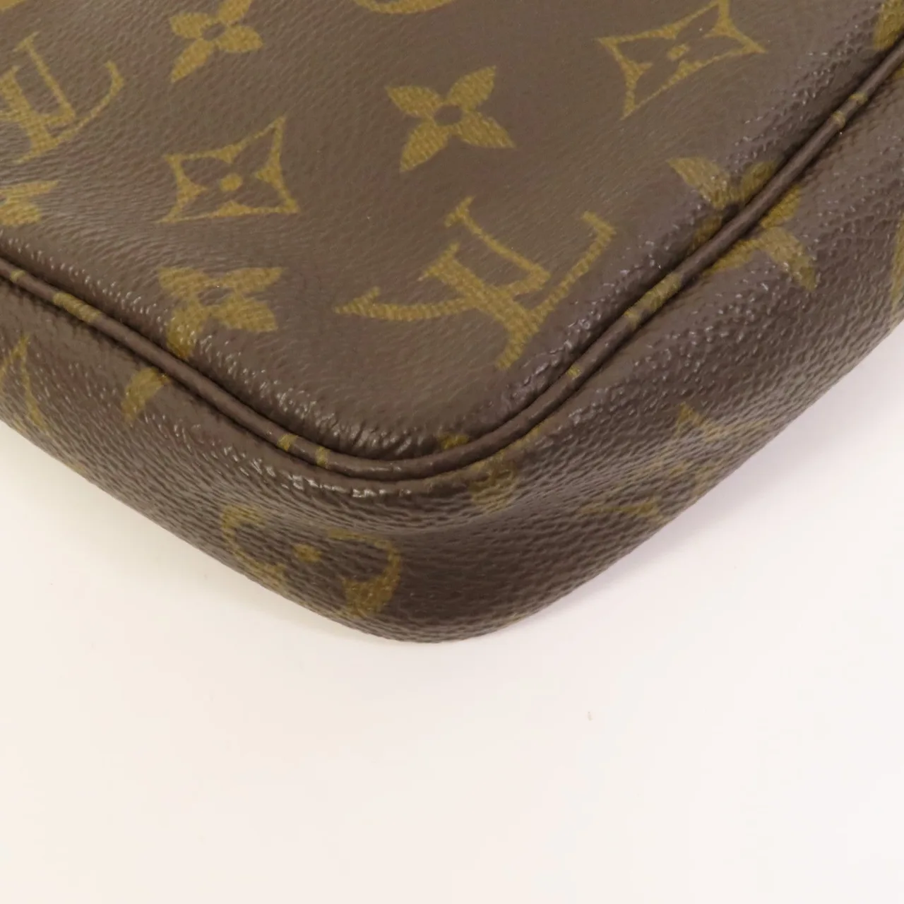 LOUIS VUITTON Pochette Accessoires M51980 化妝箱包 塗層帆布 棕色 / Brown 塗層帆布 中古品B - 縮圖 13