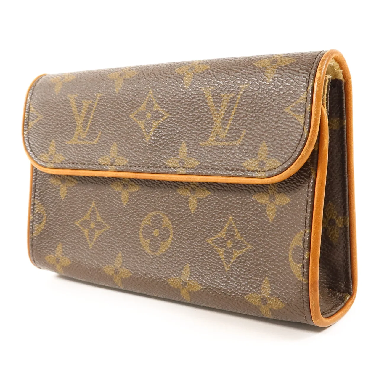 LOUIS VUITTON Pochette Florentine M51855 Belt Bag Coated Canvas 棕色 Coated Canvas Rank B - Thumbnail 3