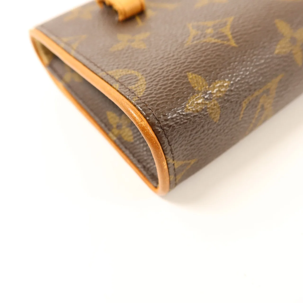 LOUIS VUITTON Pochette Florentine M51855 Belt Bag Coated Canvas 棕色 Coated Canvas Rank B - Thumbnail 14