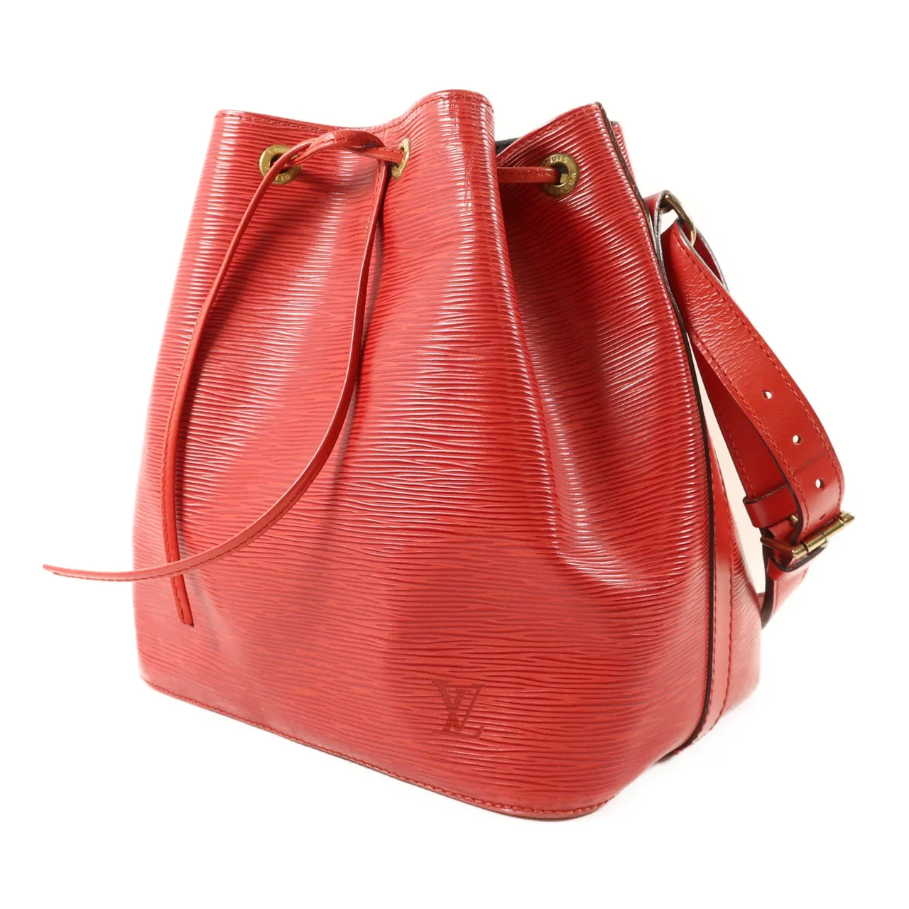 LOUIS VUITTON Noe M44107 Shoulder Bag Calfskin 紅色 Calfskin Rank B - Thumbnail 3