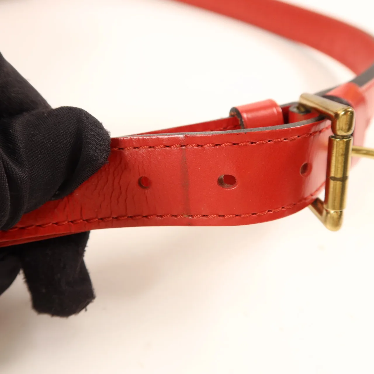 LOUIS VUITTON Noe M44107 Shoulder Bag Calfskin 紅色 Calfskin Rank B - Thumbnail 20