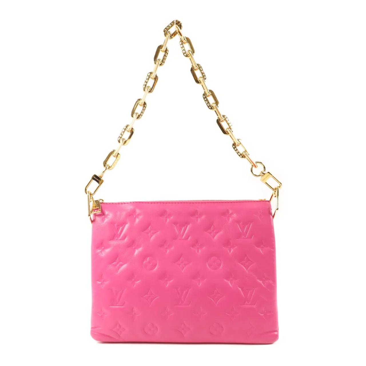 LOUIS VUITTON Coussin M21773 Shoulder Bag Lambskin 粉色 / Rose Miami Pink Lambskin Rank A - Thumbnail 2