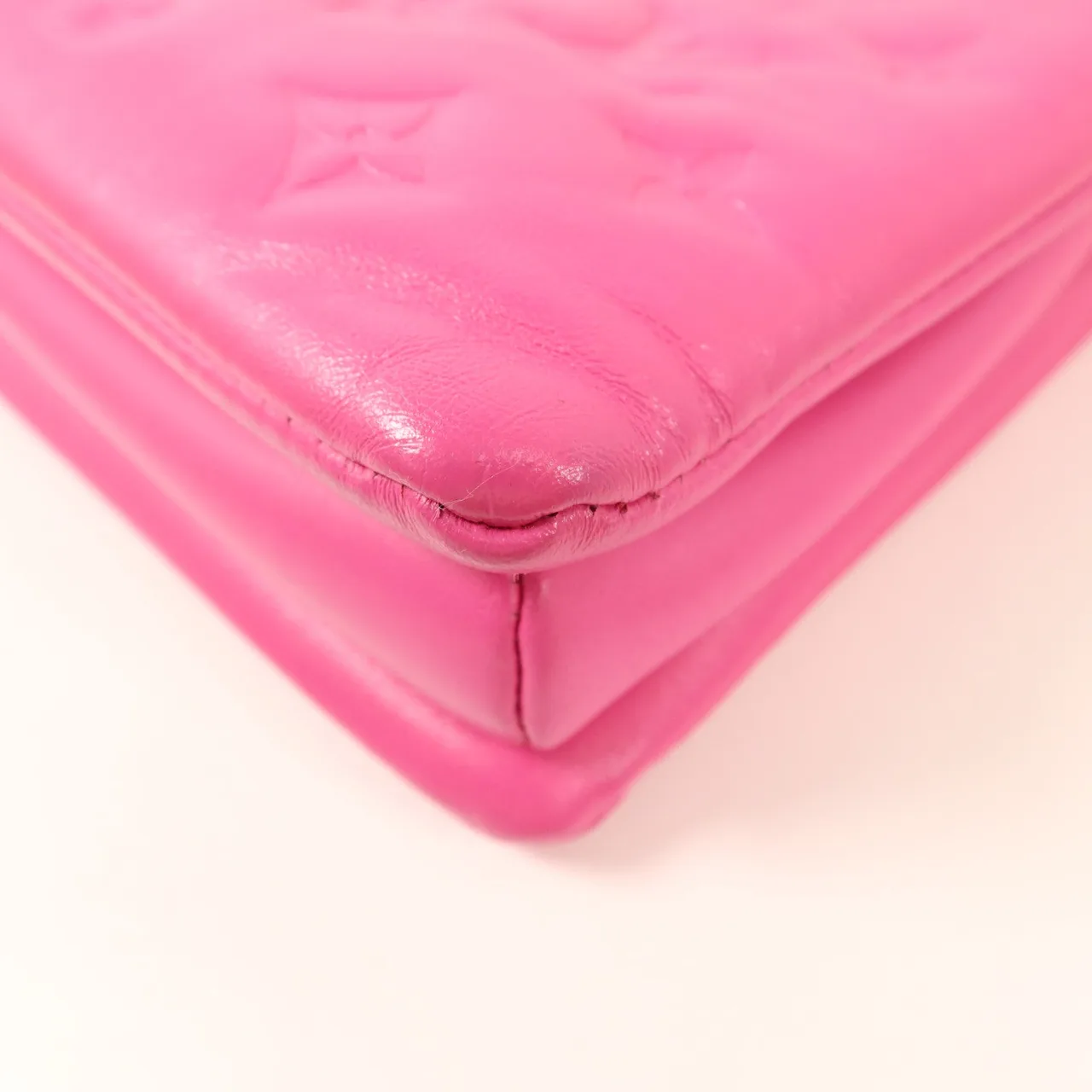 LOUIS VUITTON Coussin M21773 Shoulder Bag Lambskin 粉色 / Rose Miami Pink Lambskin Rank A - Thumbnail 15