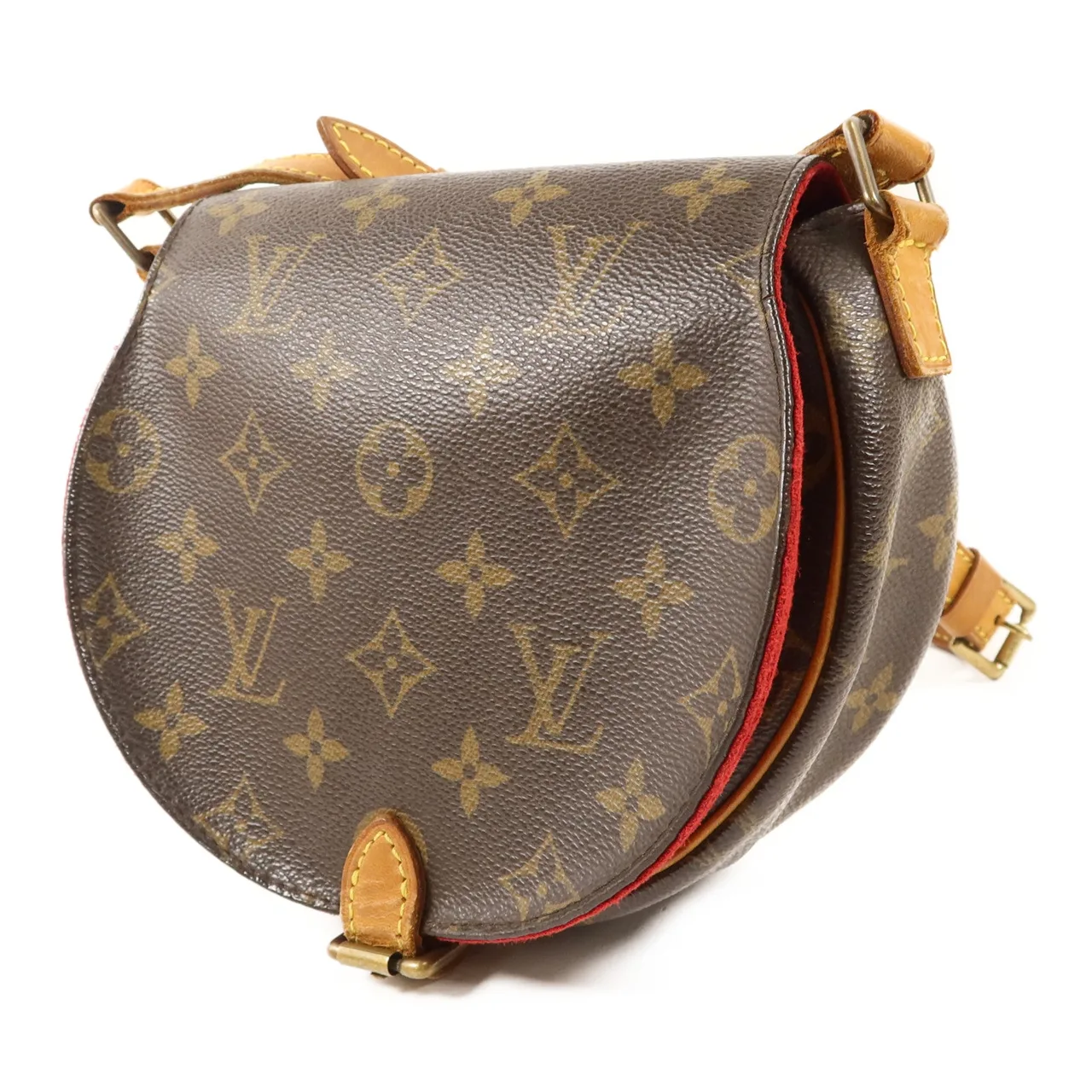 LOUIS VUITTON Tambourine M51179 肩背包 塗層帆布 棕色 塗層帆布 中古品C - 縮圖 3