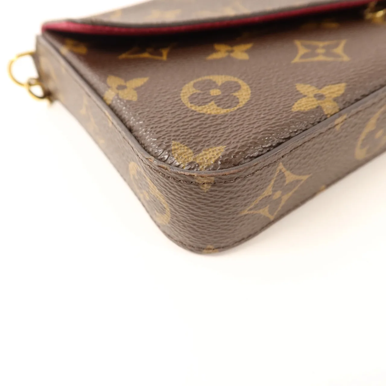 LOUIS VUITTON Felicie M61276 肩背包 塗層帆布 棕色 塗層帆布 中古品B - 縮圖 12