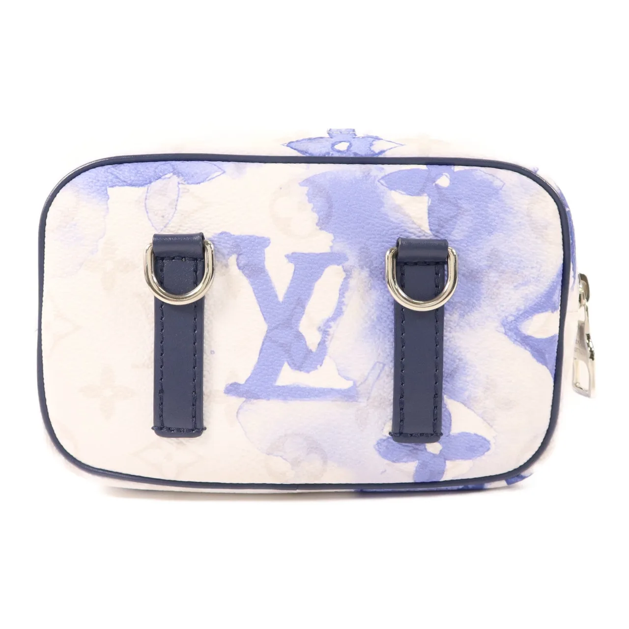 LOUIS VUITTON M45763 腰包 塗層帆布 藍色 / Blue/White/LightGrey 塗層帆布 中古品A - 縮圖 2