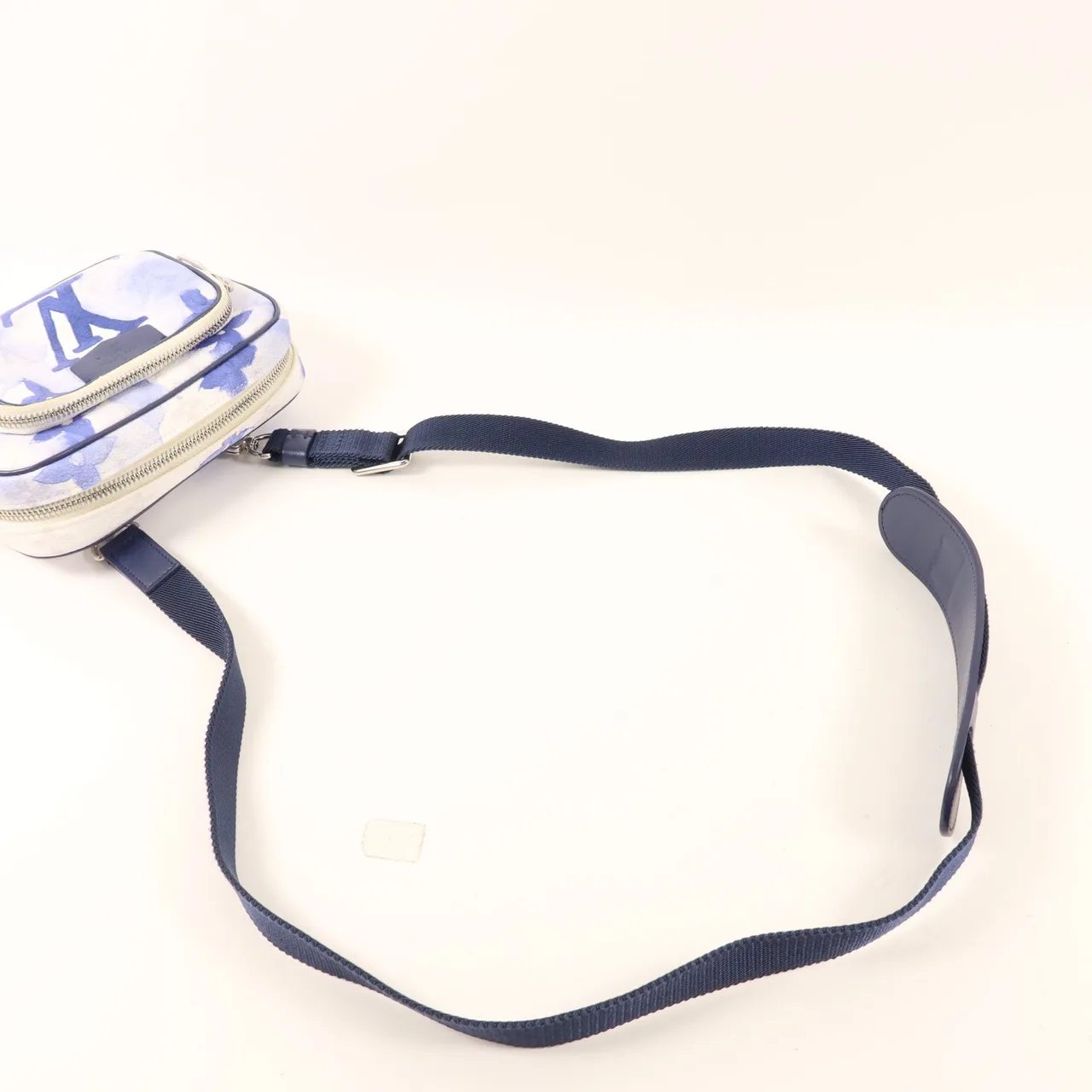 LOUIS VUITTON M45763 腰包 塗層帆布 藍色 / Blue/White/LightGrey 塗層帆布 中古品A - 縮圖 5