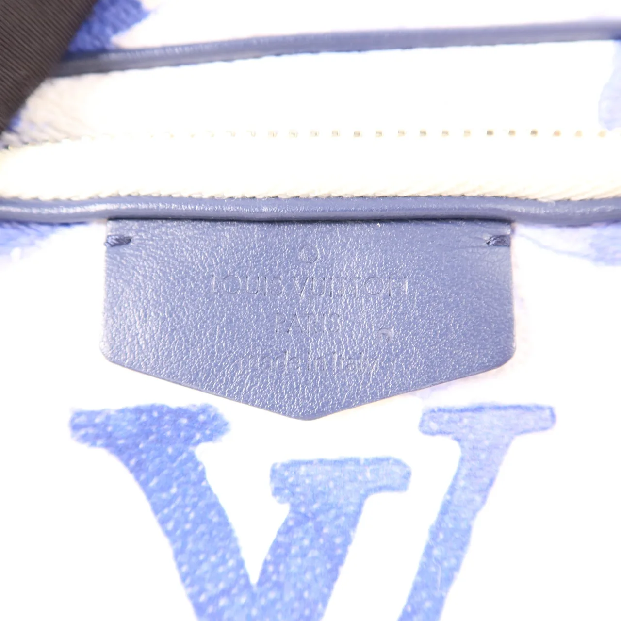 LOUIS VUITTON M45763 腰包 塗層帆布 藍色 / Blue/White/LightGrey 塗層帆布 中古品A - 縮圖 7