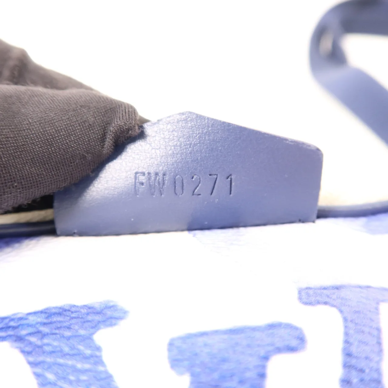 LOUIS VUITTON M45763 腰包 塗層帆布 藍色 / Blue/White/LightGrey 塗層帆布 中古品A - 縮圖 8