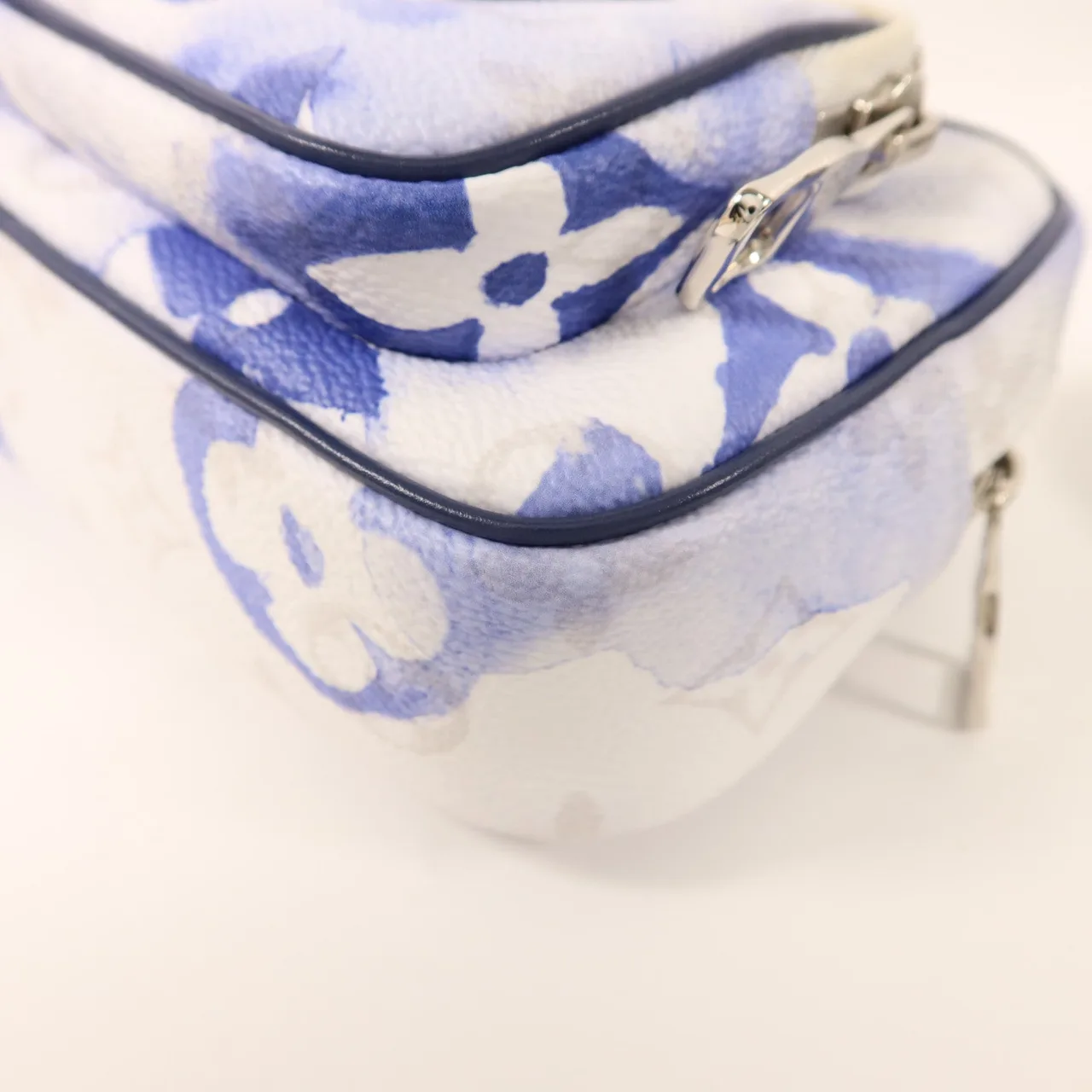 LOUIS VUITTON M45763 腰包 塗層帆布 藍色 / Blue/White/LightGrey 塗層帆布 中古品A - 縮圖 12