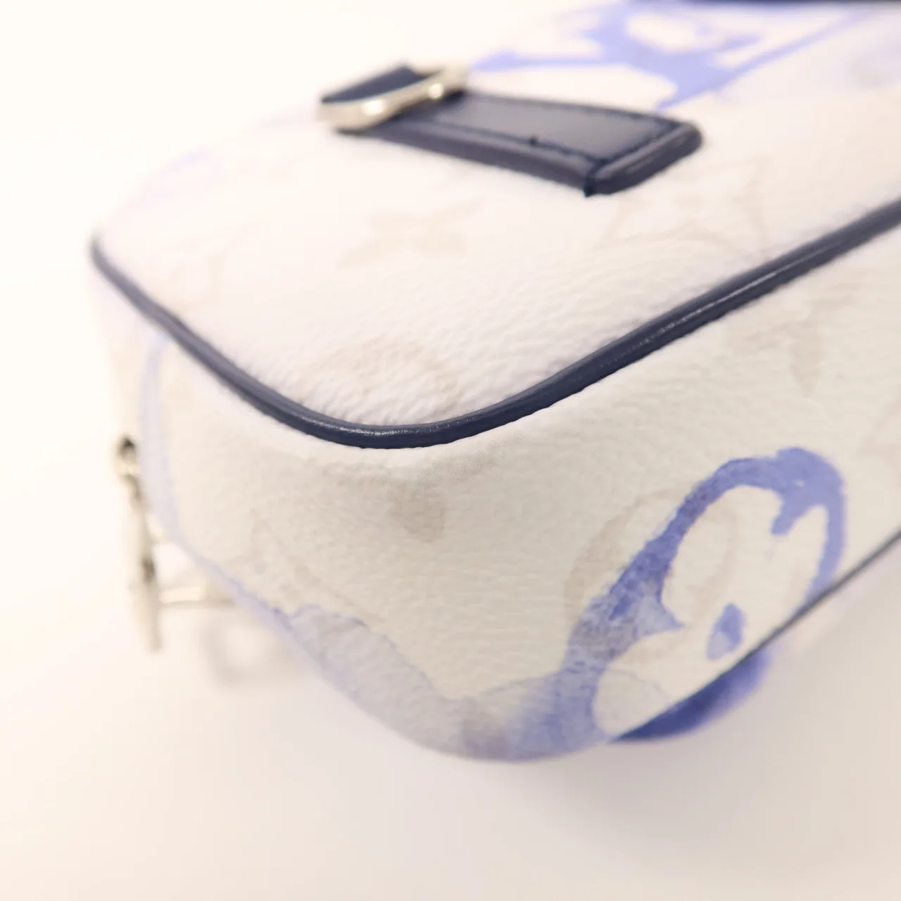 LOUIS VUITTON M45763 腰包 塗層帆布 藍色 / Blue/White/LightGrey 塗層帆布 中古品A - 縮圖 15