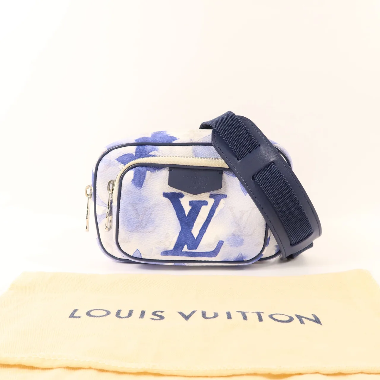 LOUIS VUITTON M45763 腰包 塗層帆布 藍色 / Blue/White/LightGrey 塗層帆布 中古品A - 縮圖 18