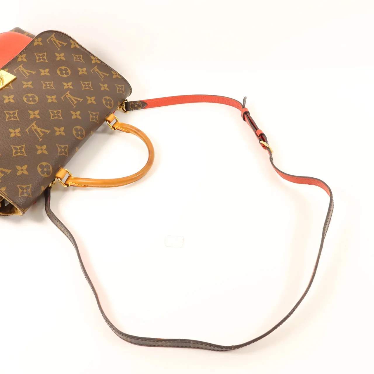 LOUIS VUITTON Marignan M44286 兩用包 塗層帆布 棕色 / Brown/Red 塗層帆布 中古品C - 縮圖 5
