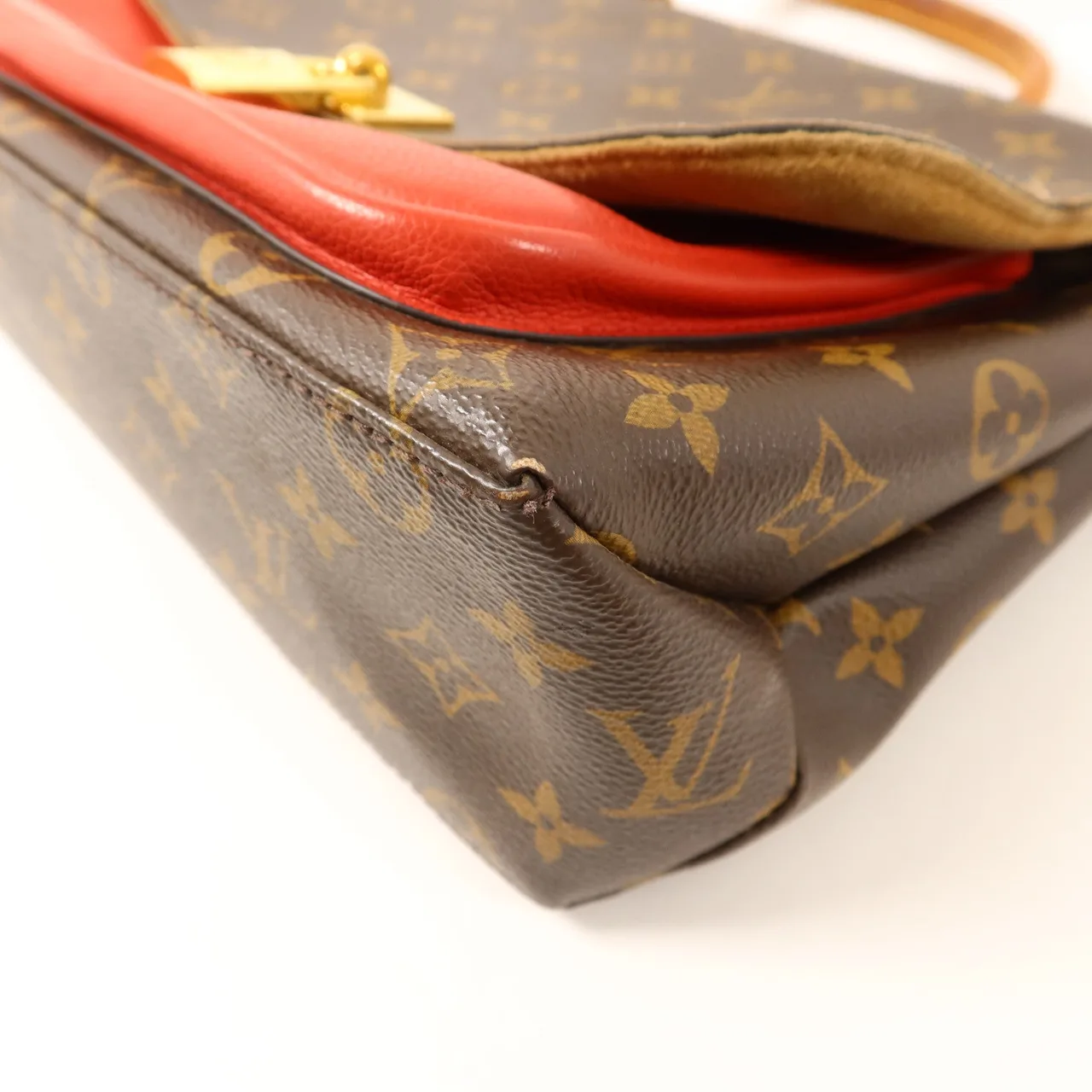 LOUIS VUITTON Marignan M44286 兩用包 塗層帆布 棕色 / Brown/Red 塗層帆布 中古品C - 縮圖 14