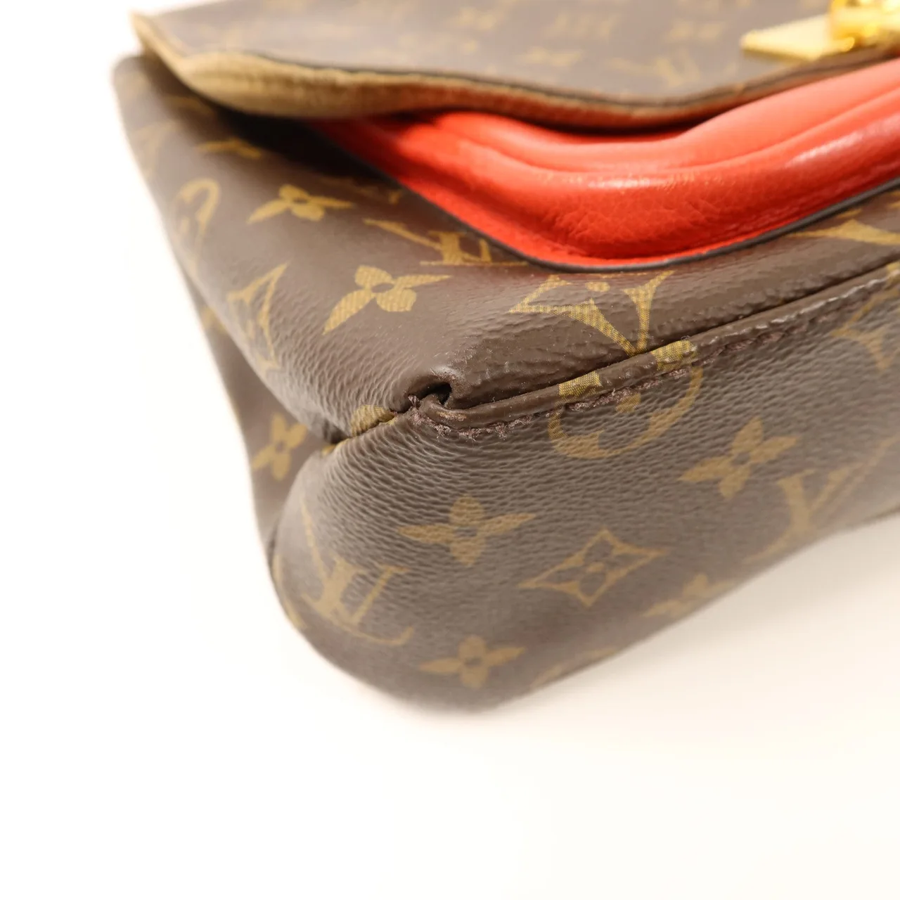 LOUIS VUITTON Marignan M44286 兩用包 塗層帆布 棕色 / Brown/Red 塗層帆布 中古品C - 縮圖 15