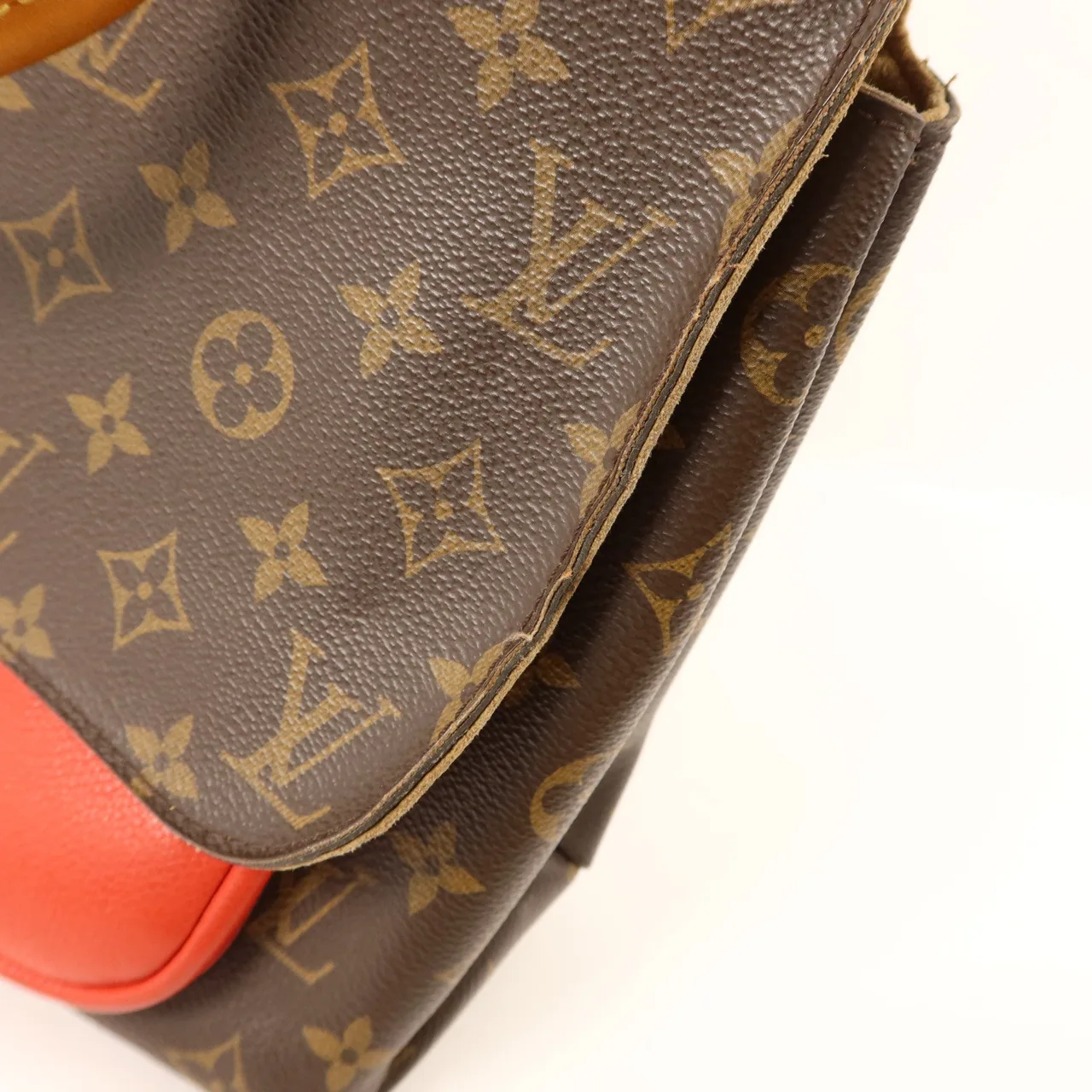 LOUIS VUITTON Marignan M44286 兩用包 塗層帆布 棕色 / Brown/Red 塗層帆布 中古品C - 縮圖 20