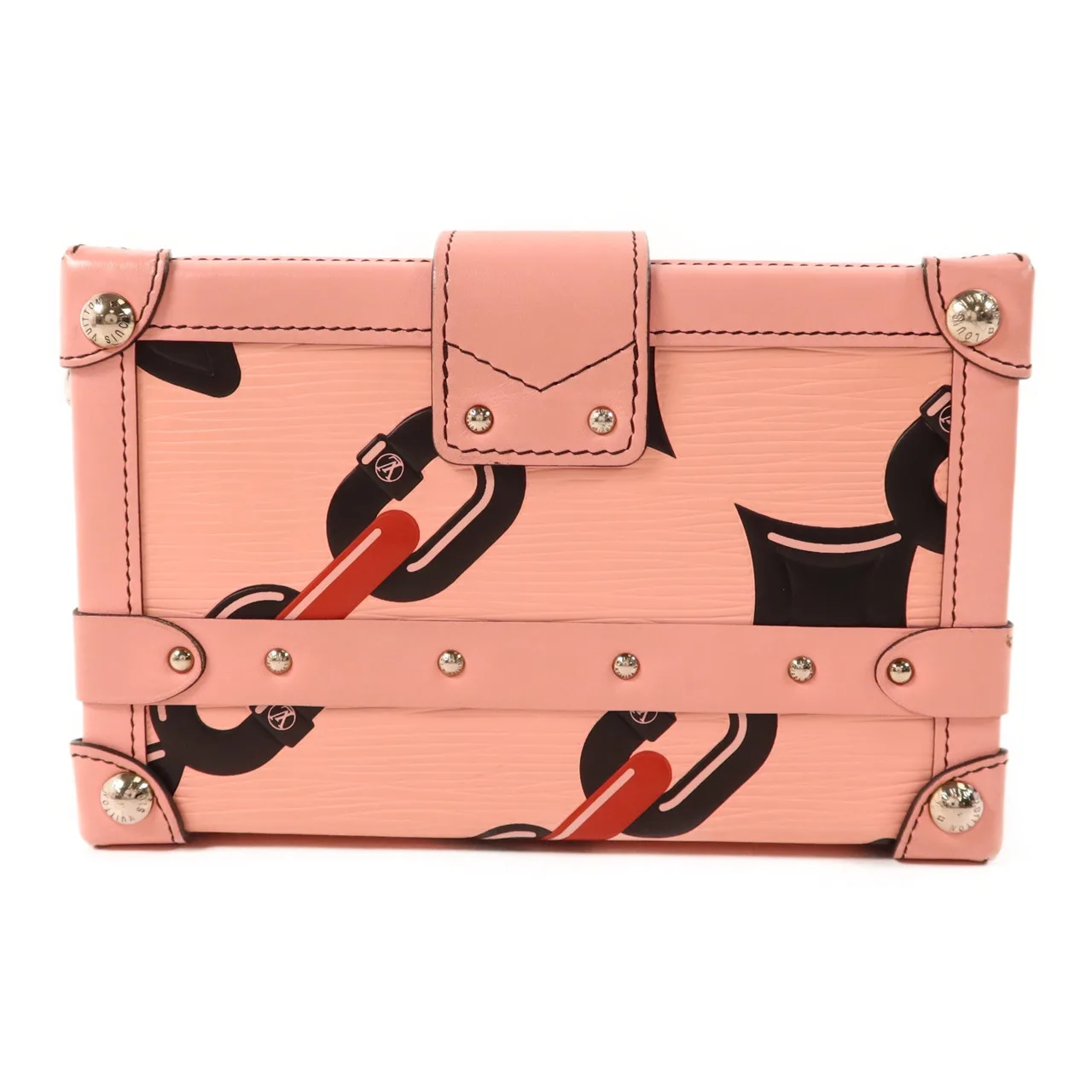 LOUIS VUITTON Petite Malle DU0146 肩背包 牛皮 粉色 / Pink 牛皮 中古品A - 縮圖 2