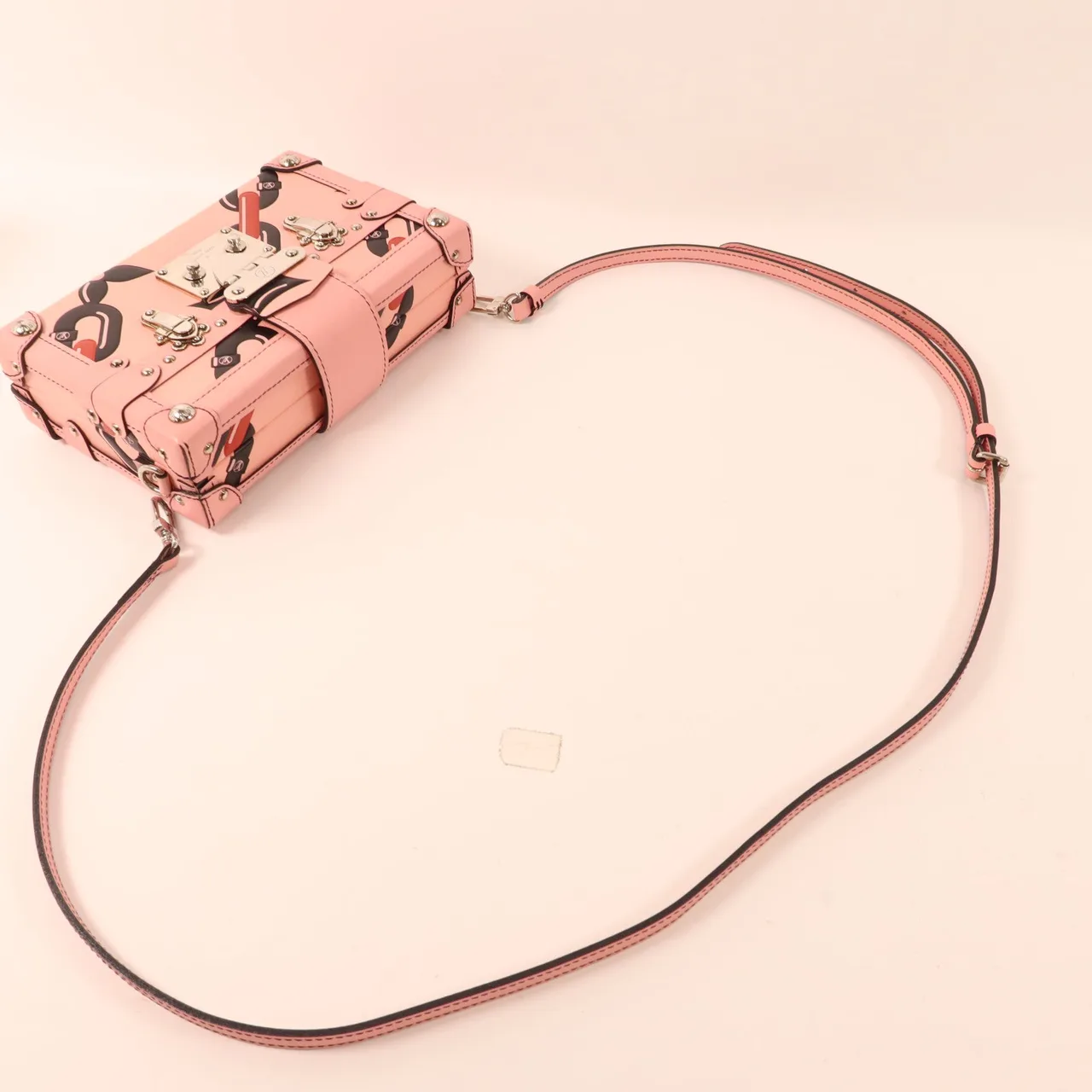 LOUIS VUITTON Petite Malle DU0146 肩背包 牛皮 粉色 / Pink 牛皮 中古品A - 縮圖 7
