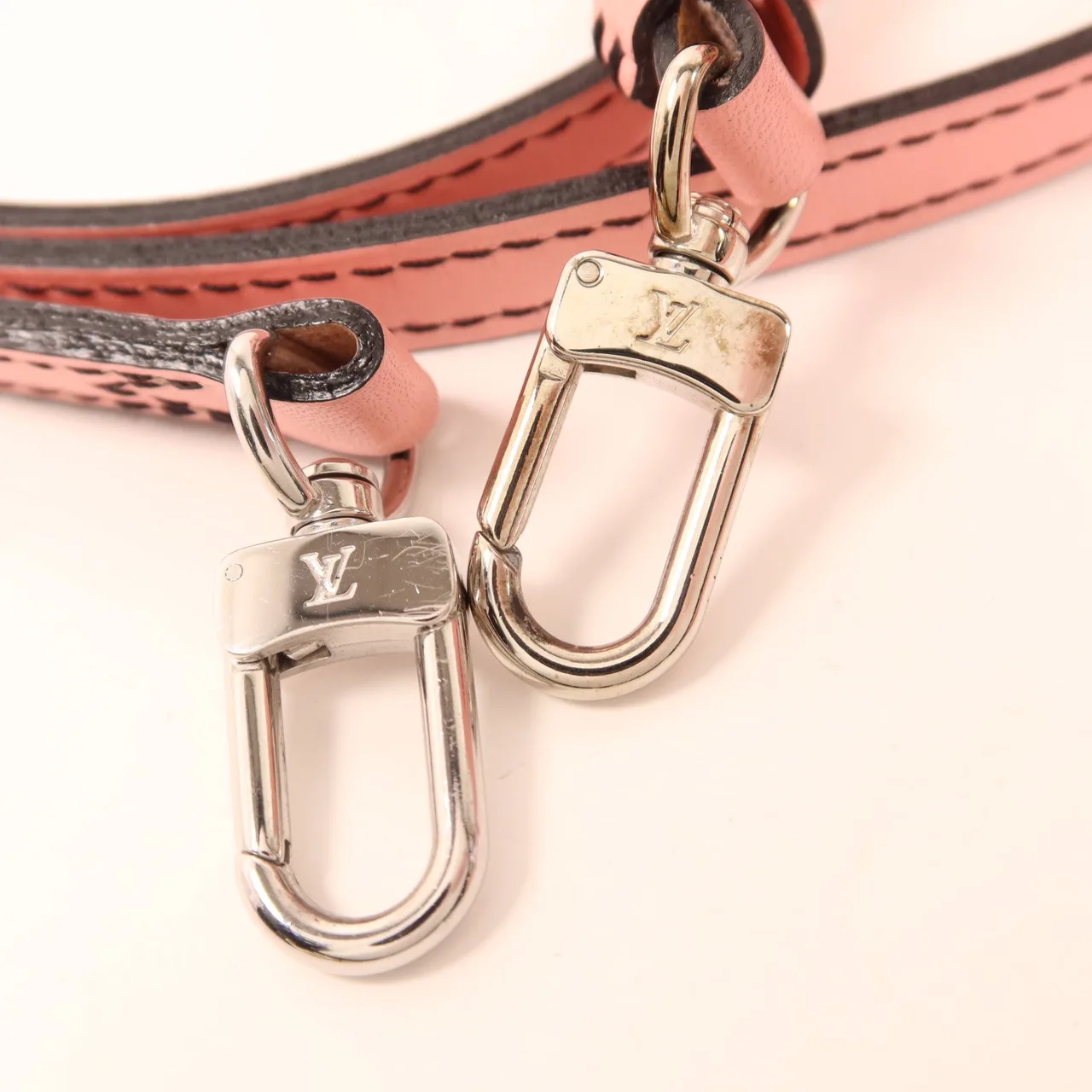 LOUIS VUITTON Petite Malle DU0146 肩背包 牛皮 粉色 / Pink 牛皮 中古品A - 縮圖 9