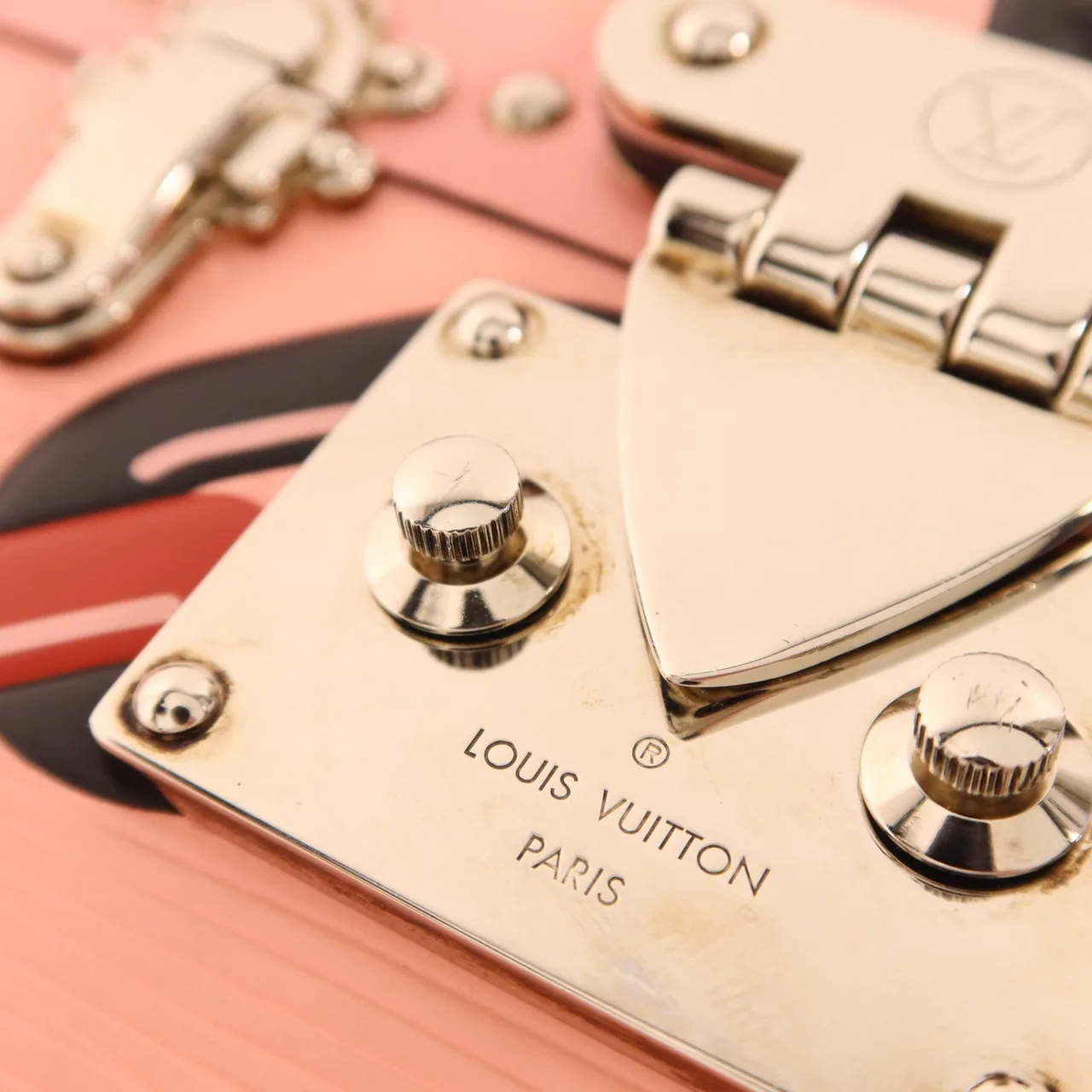 LOUIS VUITTON Petite Malle DU0146 肩背包 牛皮 粉色 / Pink 牛皮 中古品A - 縮圖 10